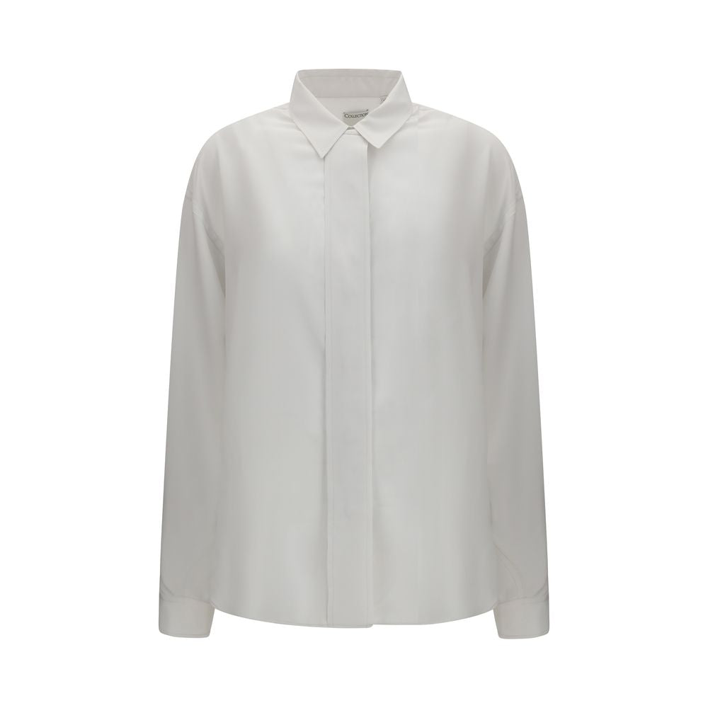 Calvin Klein White Silk Dress Shirt