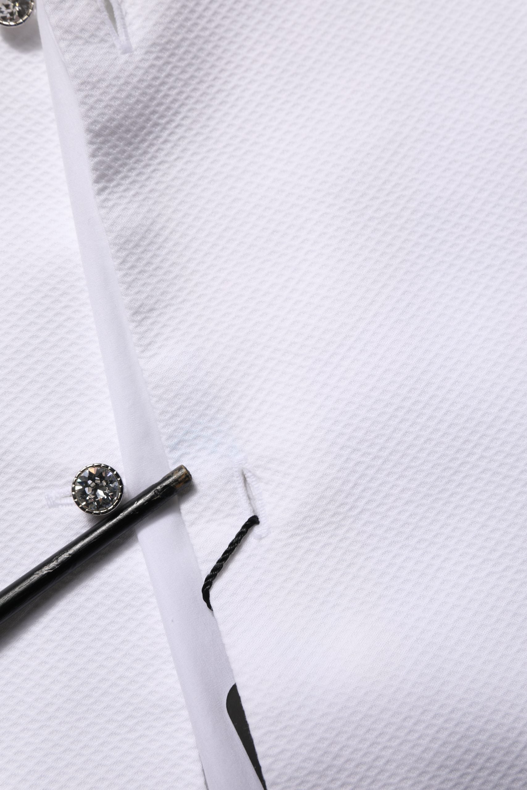 Dolce & Gabbana White Bib Cotton Poplin Dress Formal Shirt