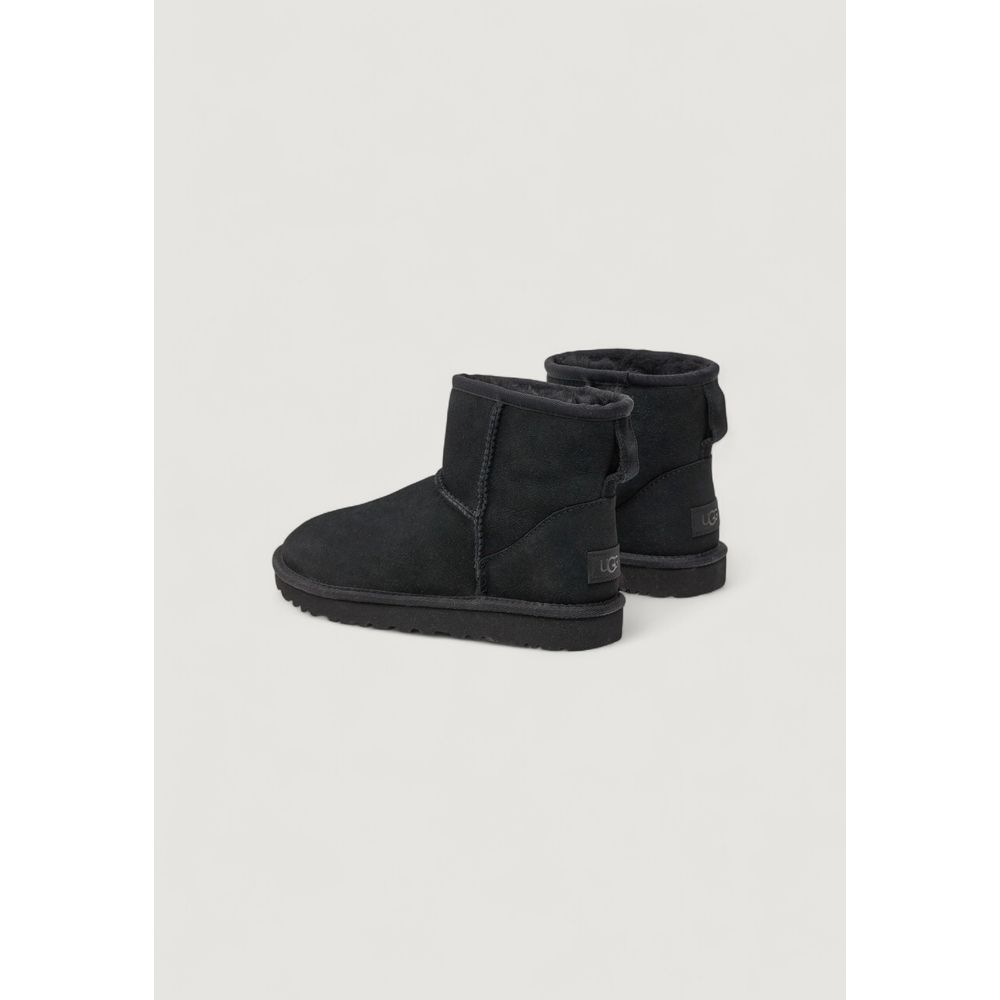 UGG Black Suede Leather Ankle Boots