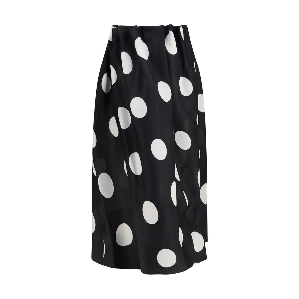 Khaite Black Silk Skirt