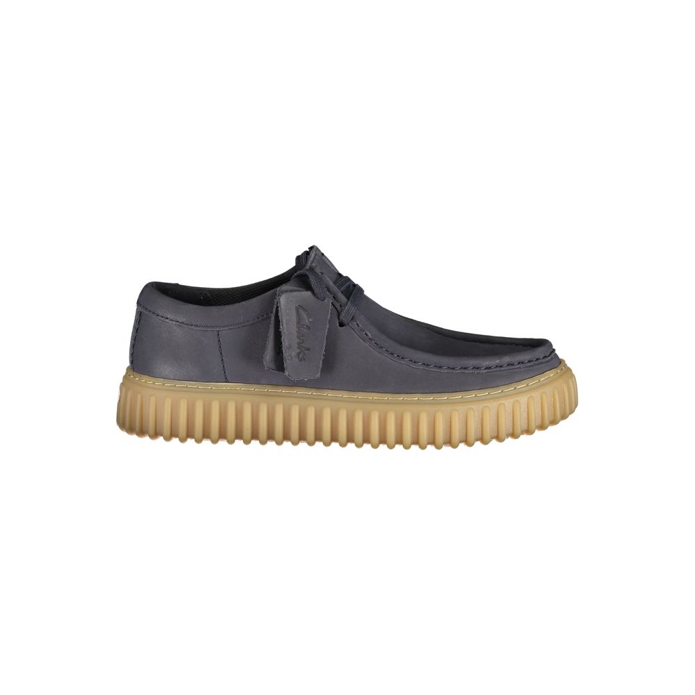 Clarks Blue Leather Men's Classic Shoe