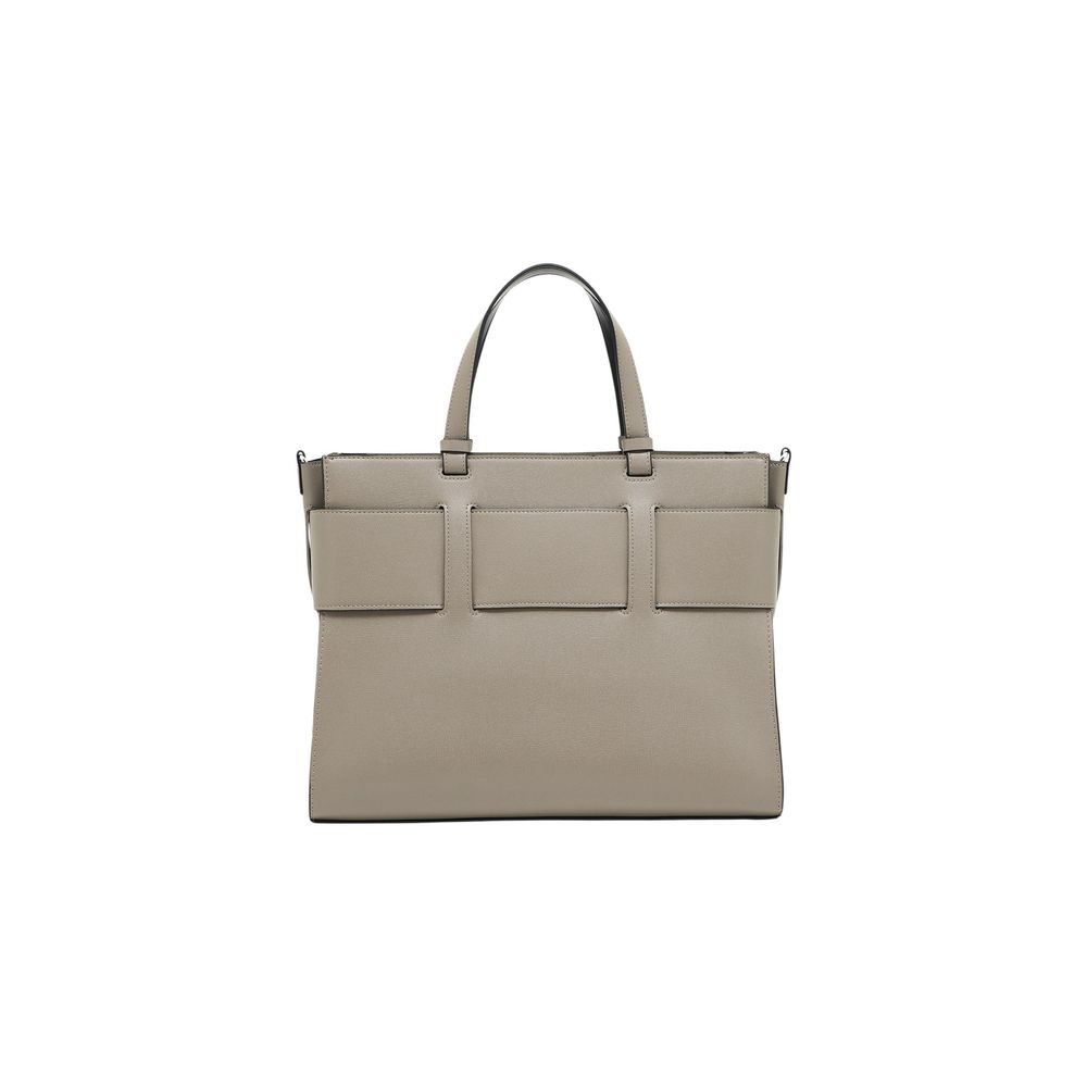 Armani Exchange Beige Artificial Leather Handbag