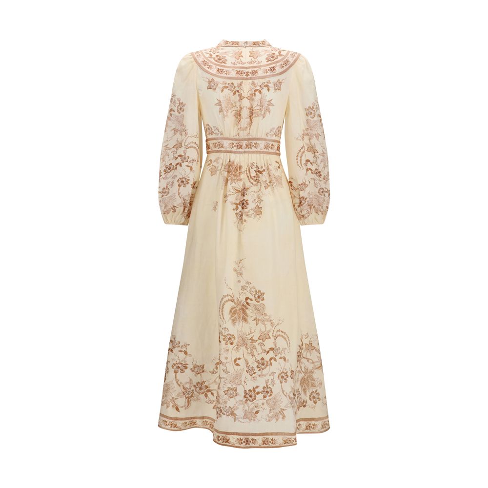 Zimmermann Beige Linen Casual Dress