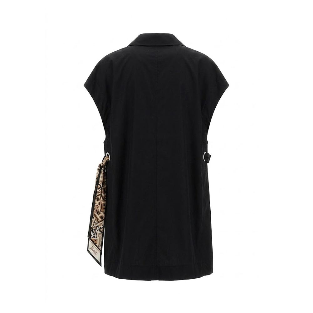 Herno Black Cotton Dress