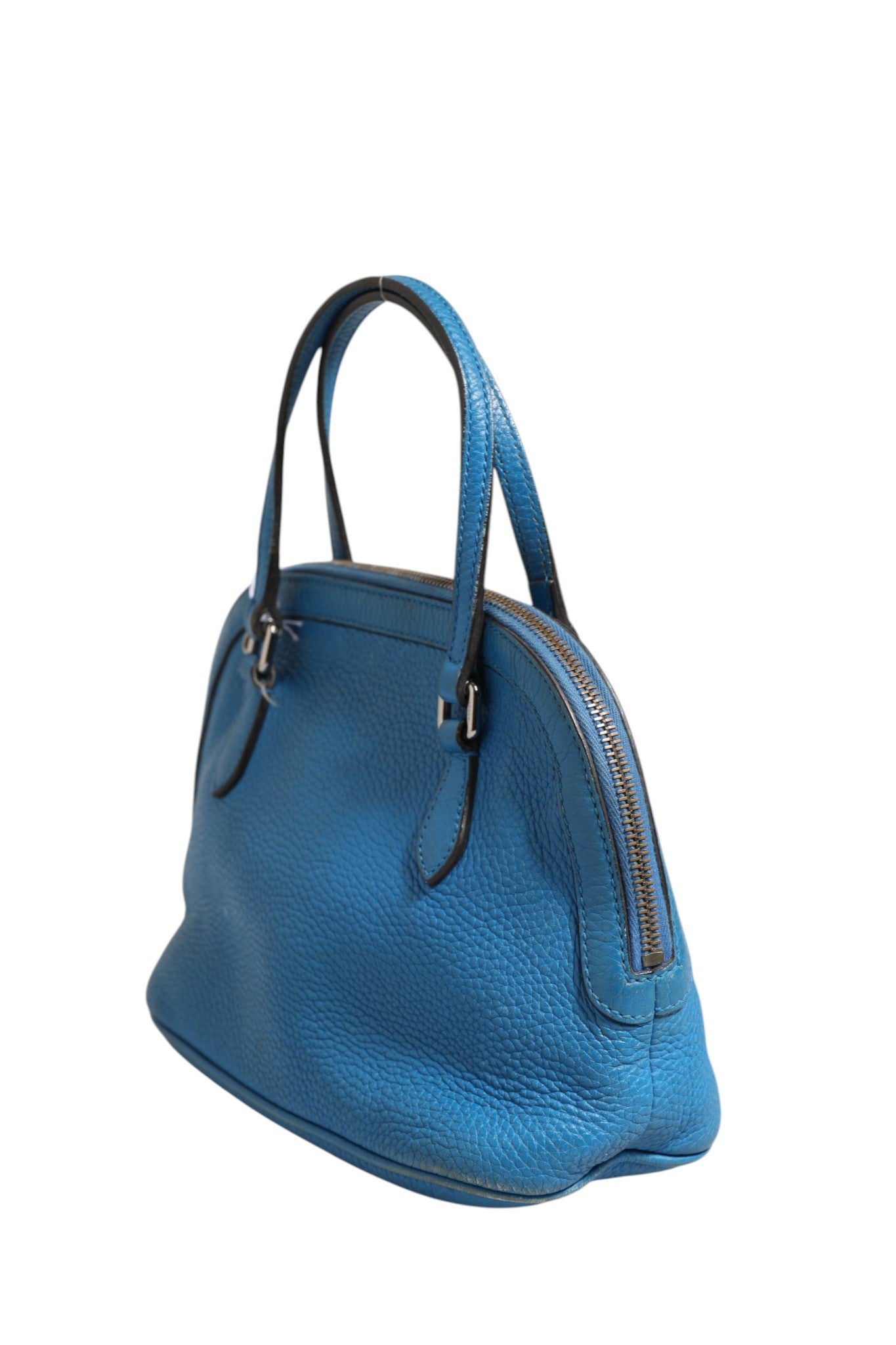 Gucci Blue Leather Dome Handbag