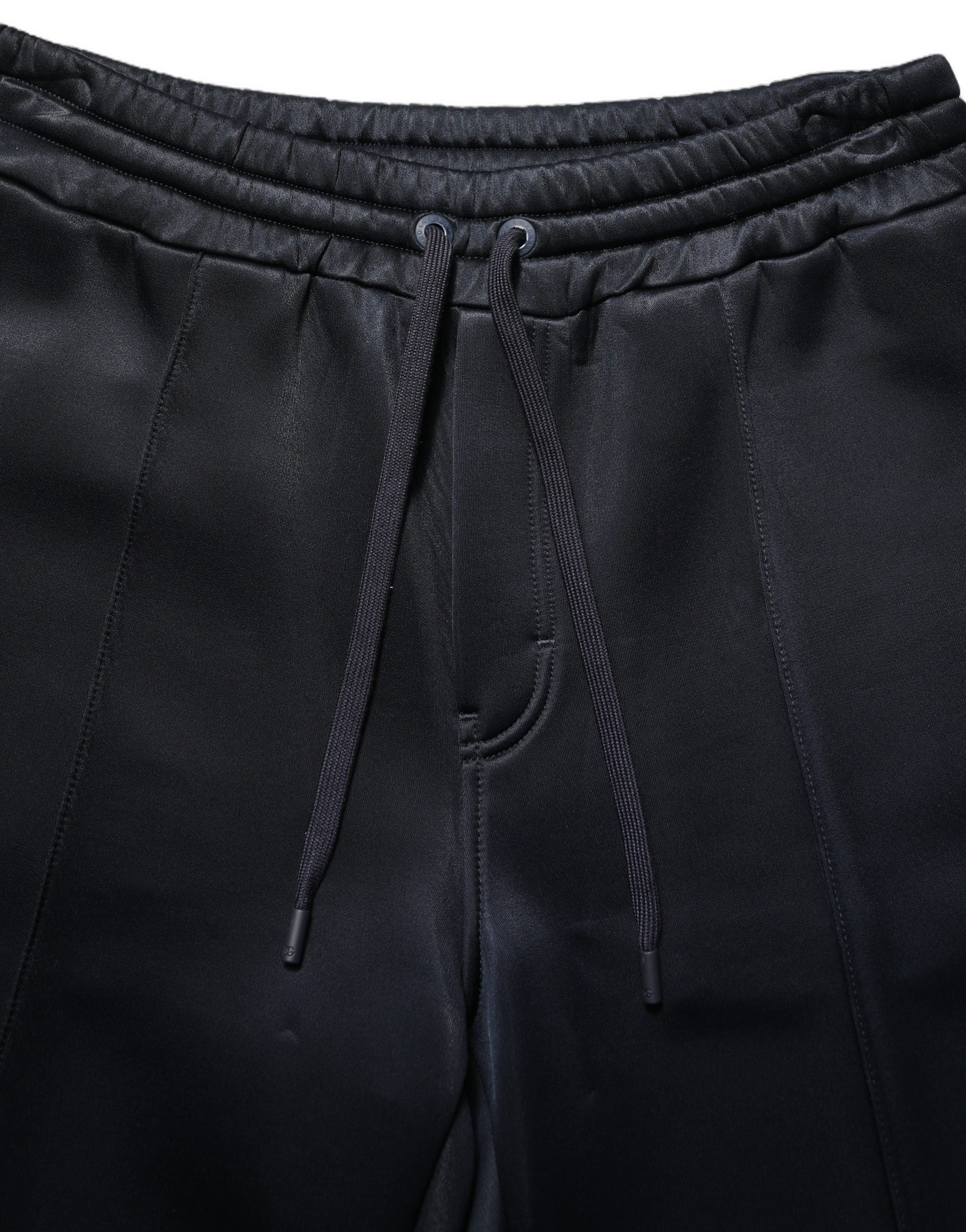 Dolce & Gabbana Black Polyester Jogger Men Sweatpants Pants