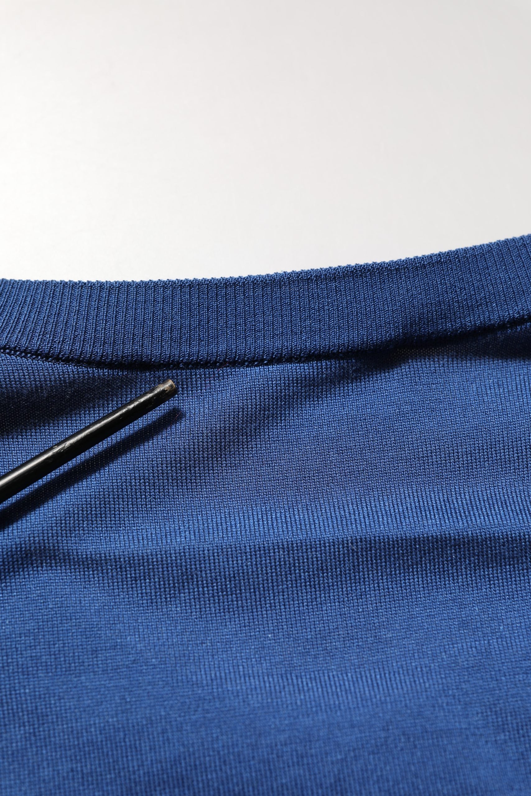 Dolce & Gabbana Blue Silk DG Logo Crew Neck Pullover Sweater