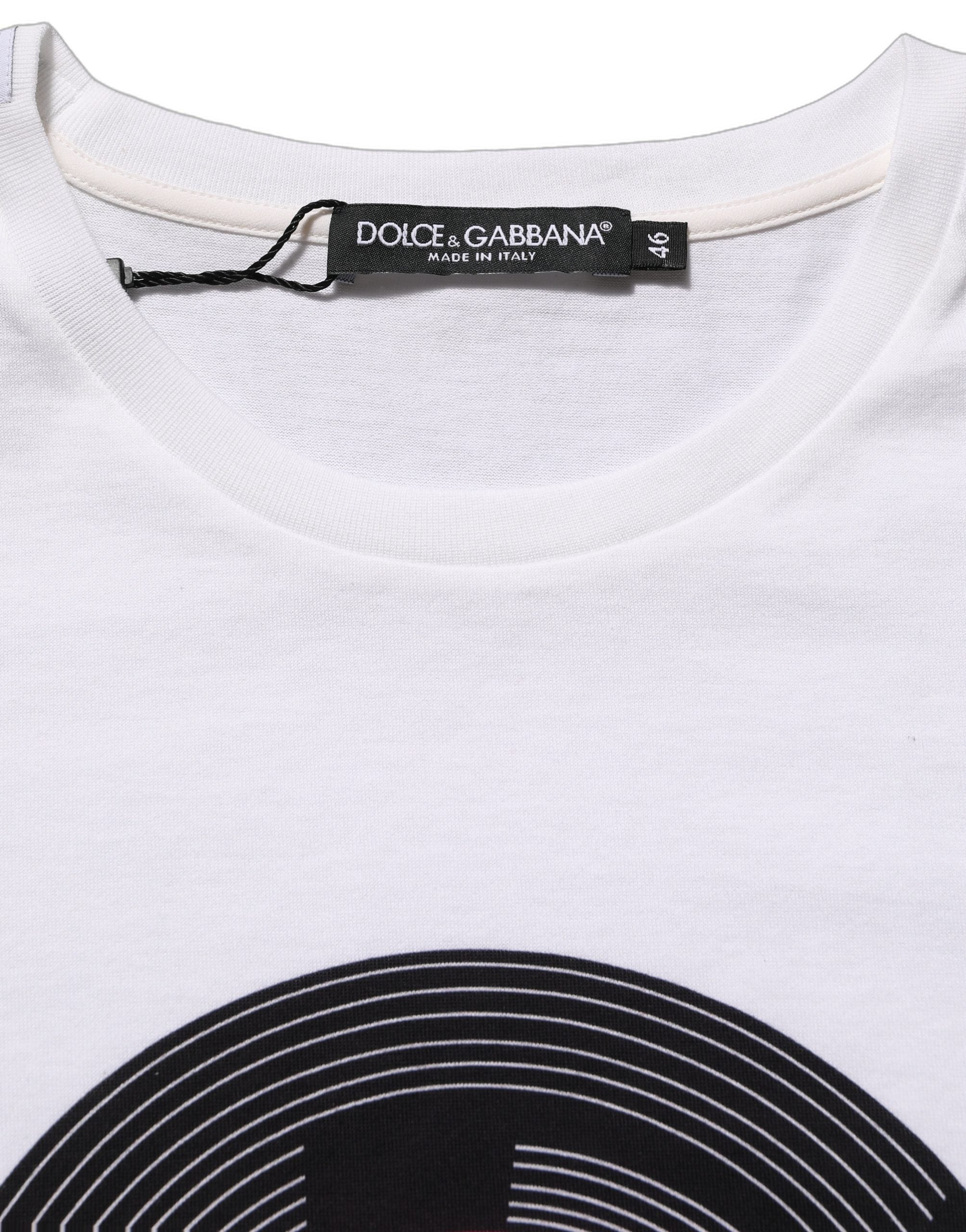 Dolce & Gabbana White D&G WE LOVE JAPAN Print Cotton T-shirt