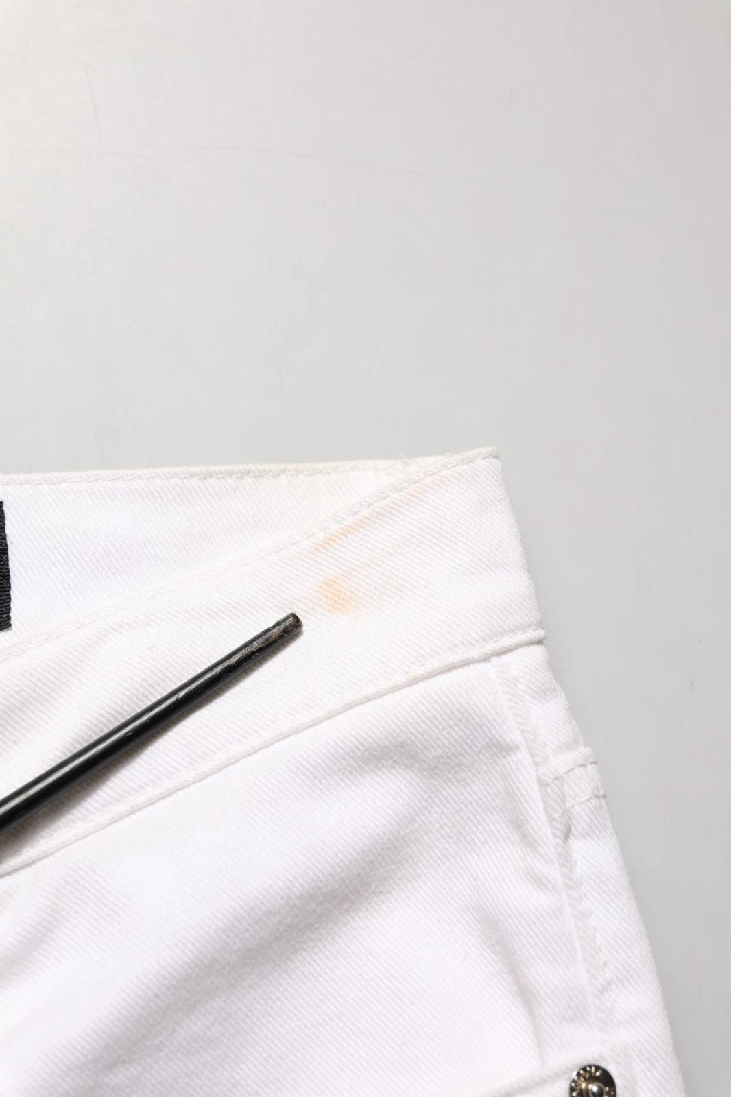 Dolce & Gabbana White Cotton Skinny Mid Waist Denim Jeans