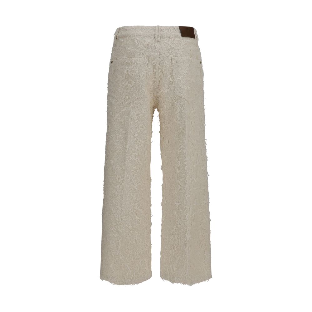 Brunello Cucinelli Beige Cotton Cropped Pants