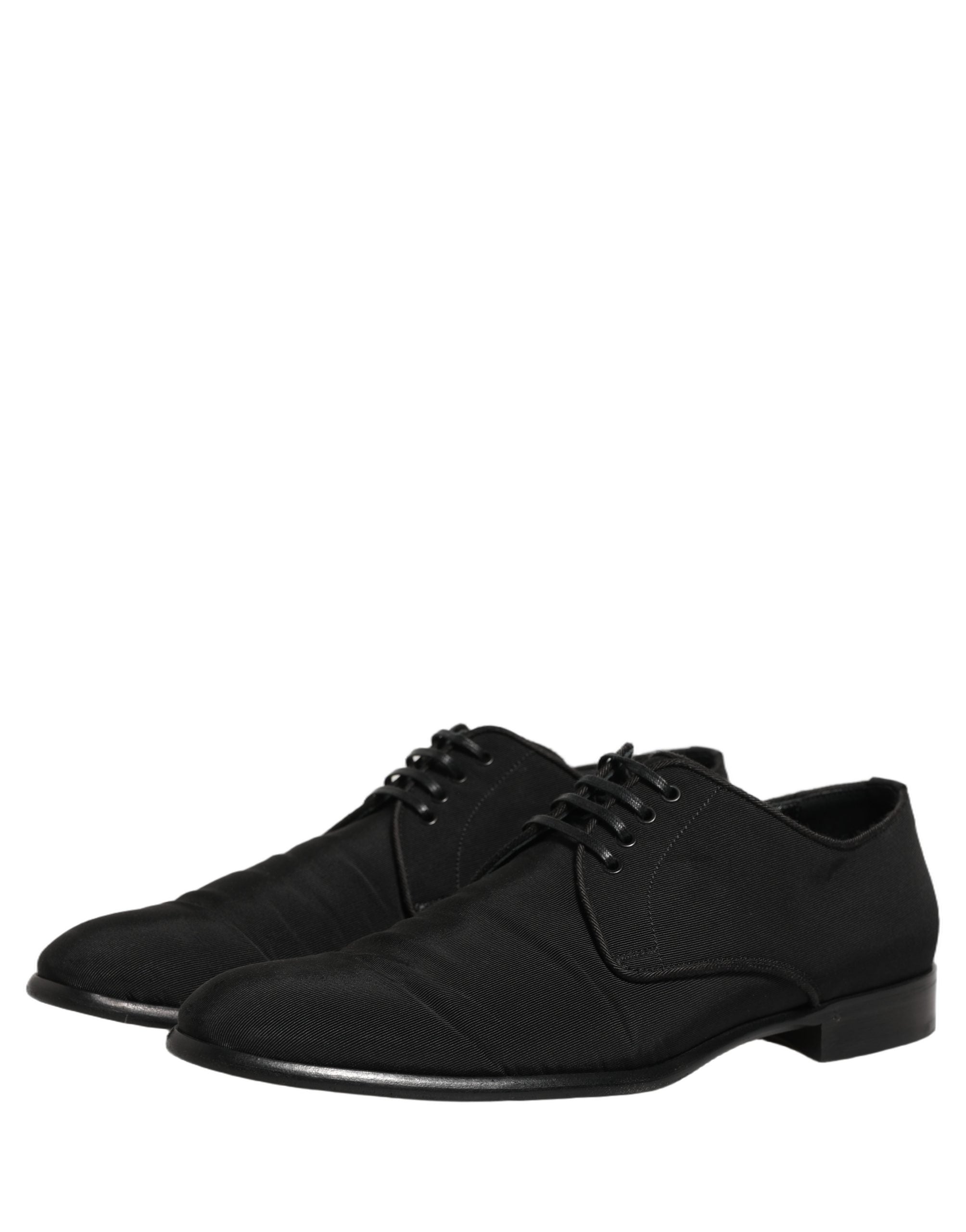 Dolce & Gabbana Black Suede Lace Up Derby Dress Formal Shoes