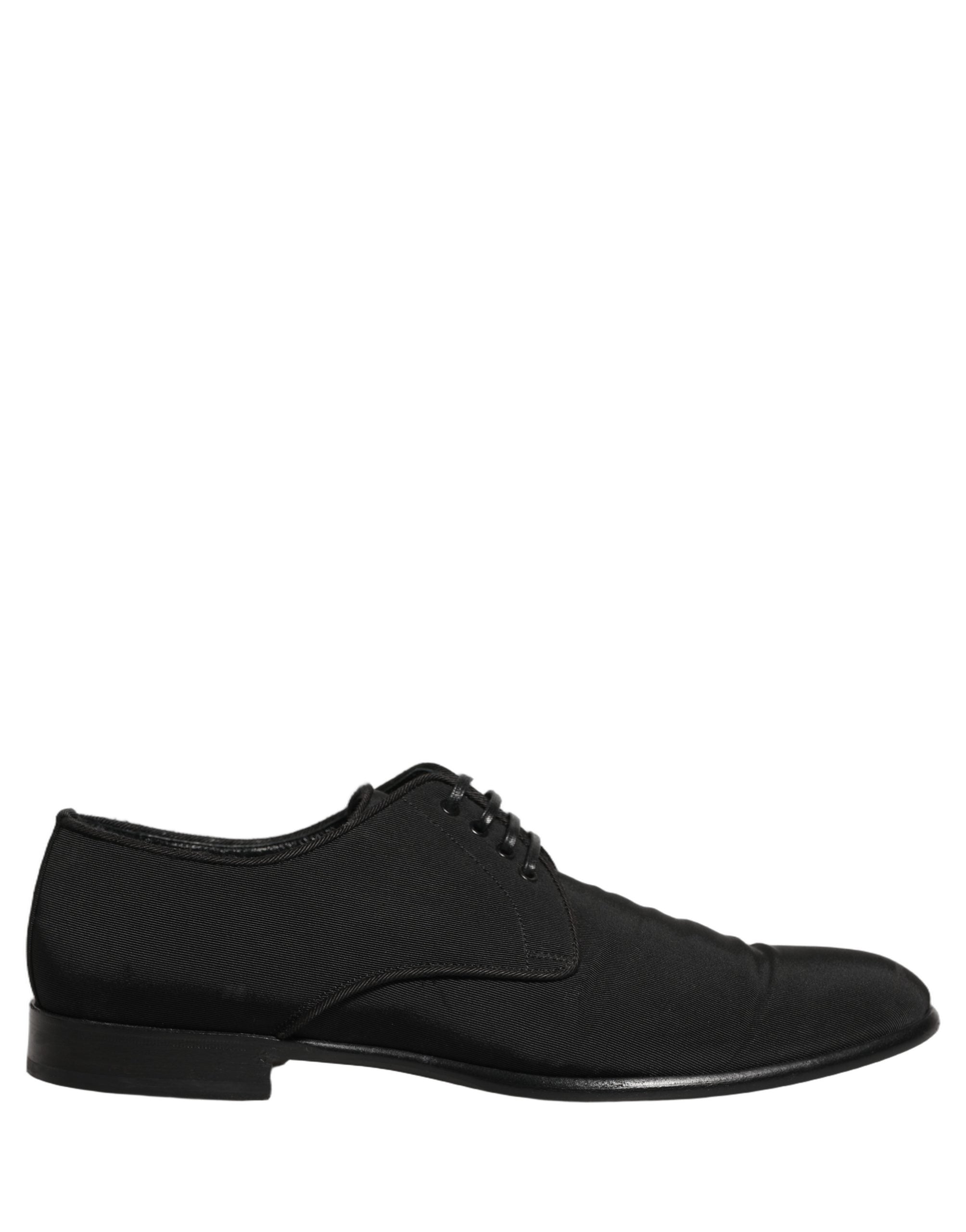 Dolce & Gabbana Black Suede Lace Up Derby Dress Formal Shoes