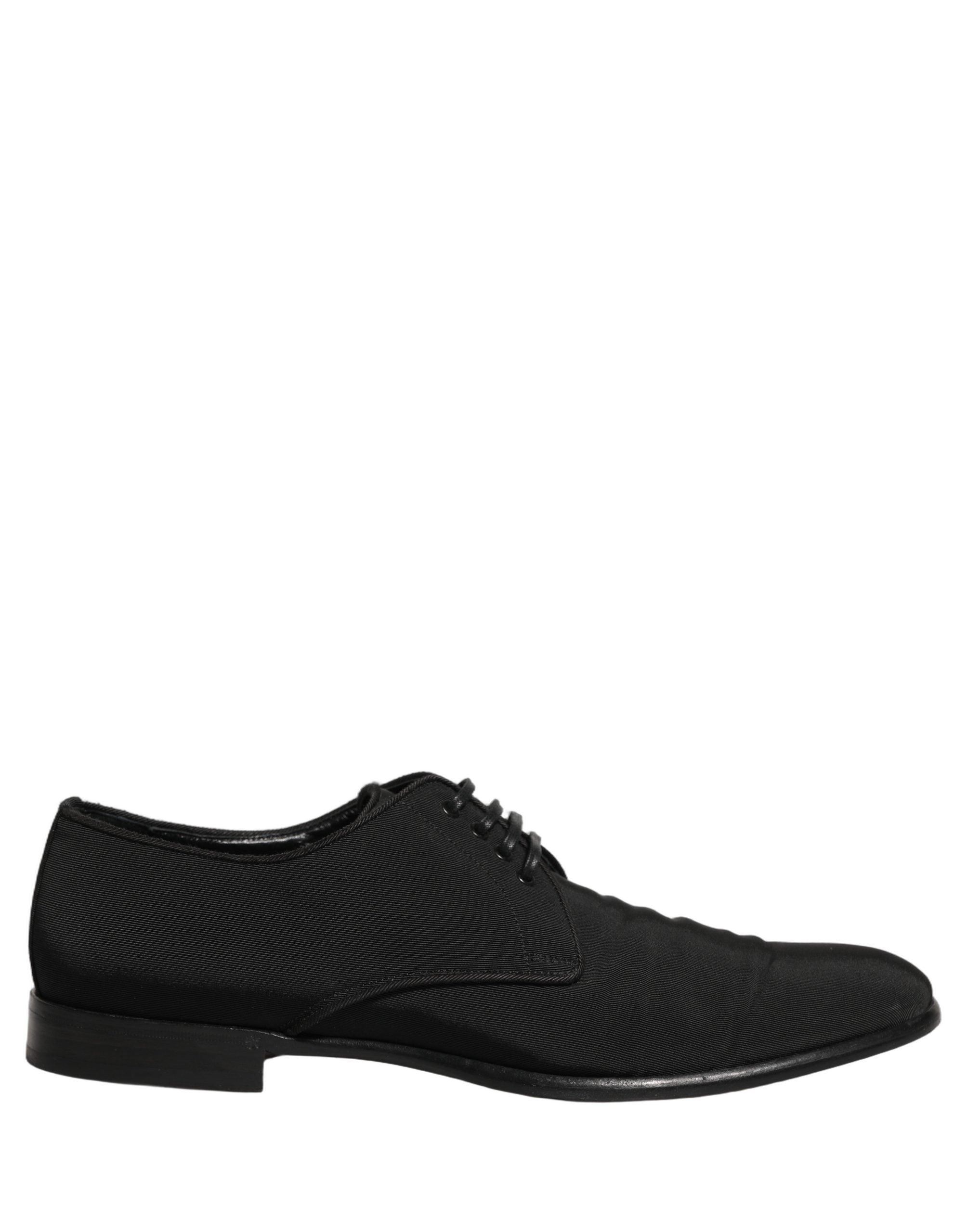 Dolce & Gabbana Black Suede Lace Up Derby Dress Formal Shoes