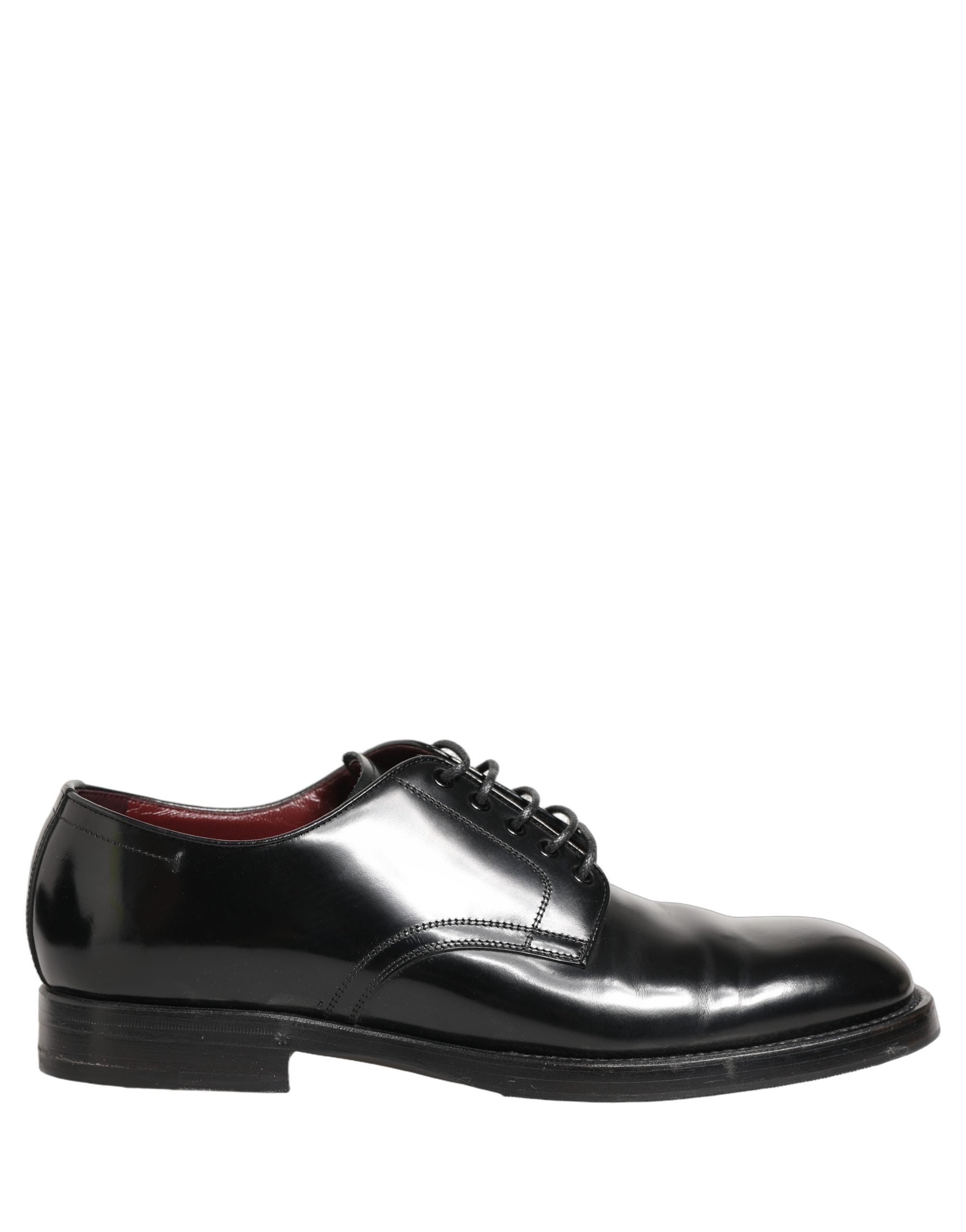 Dolce & Gabbana Black Leather Lace Up Derby Dress Formal Shoes