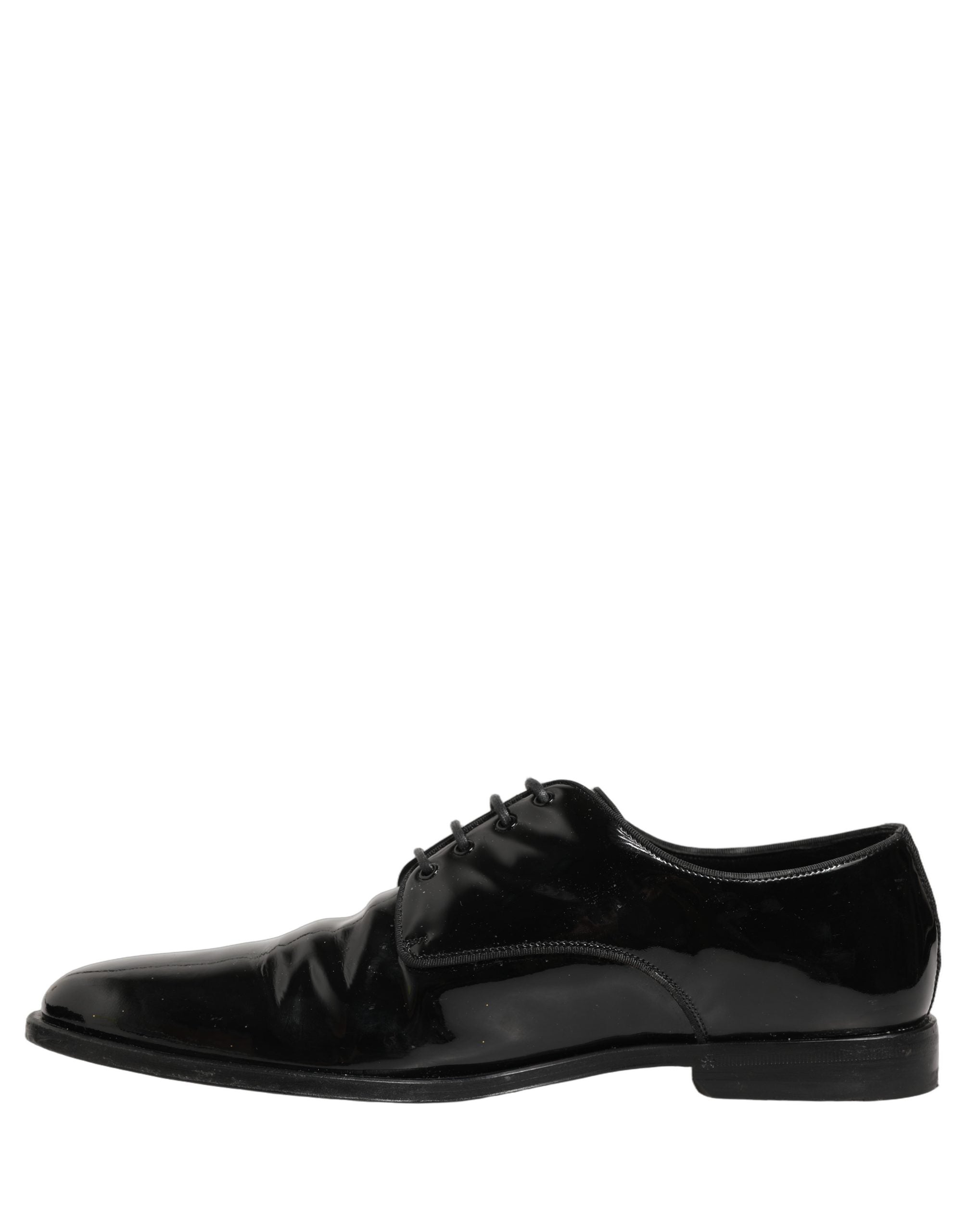 Dolce & Gabbana Black Leather Lace Up Derby Dress Formal Shoes