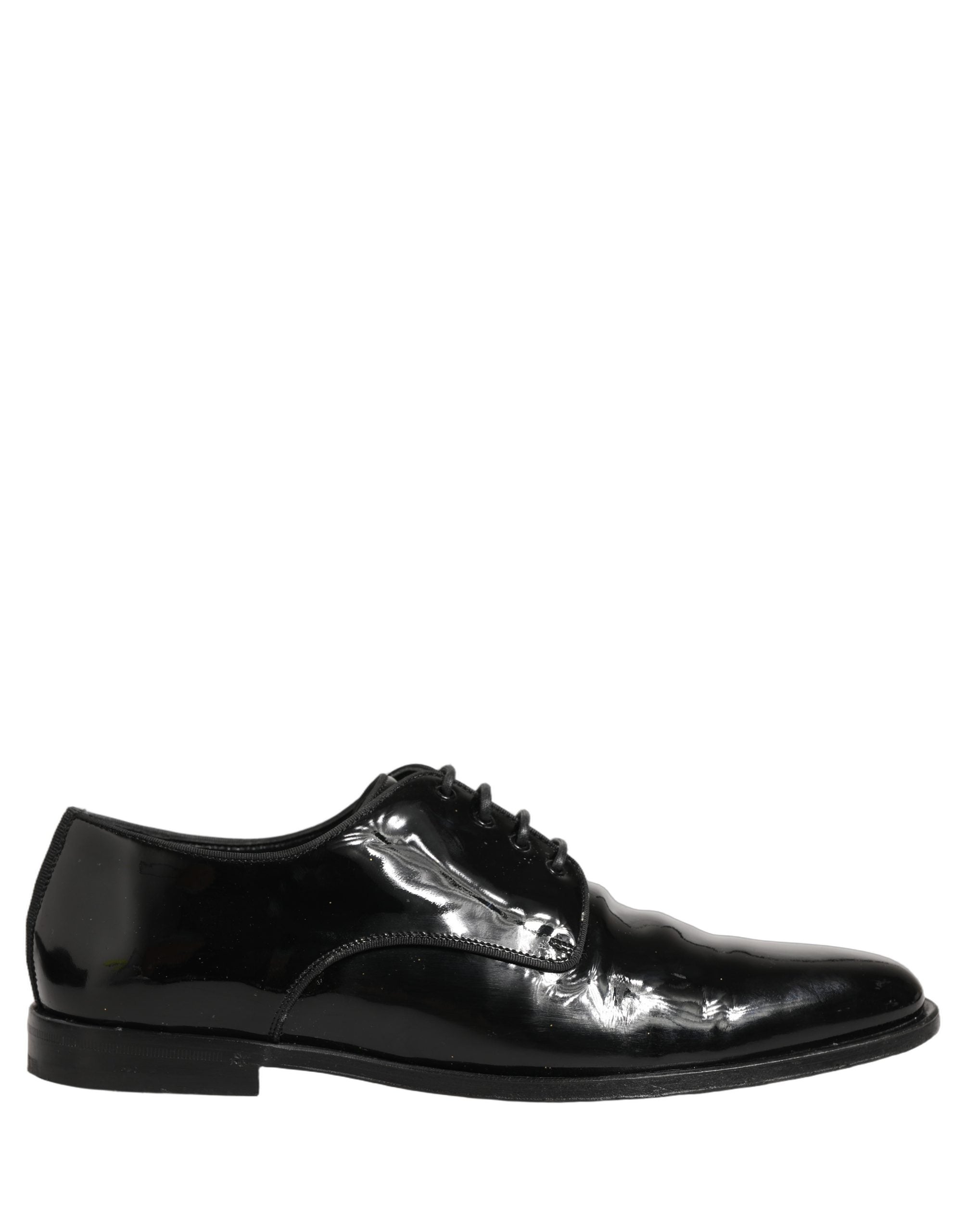Dolce & Gabbana Black Leather Lace Up Derby Dress Formal Shoes