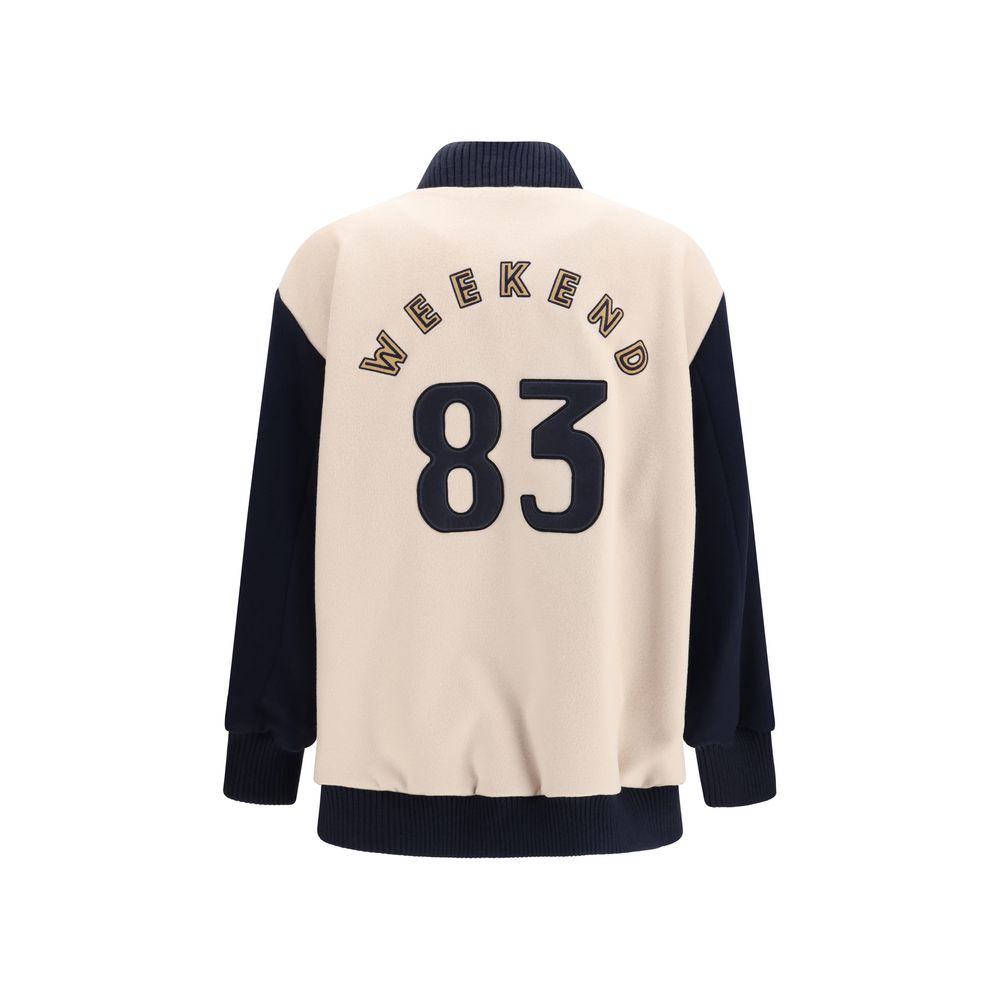 Max Mara Blue Wool Oves Aries Bomber