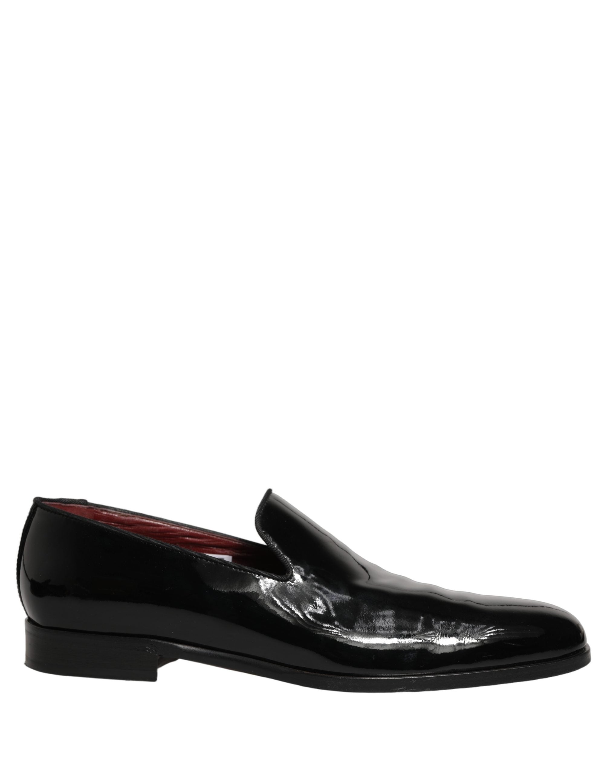 Dolce & Gabbana Black Patent Leather Men Dress Loafers Shoes