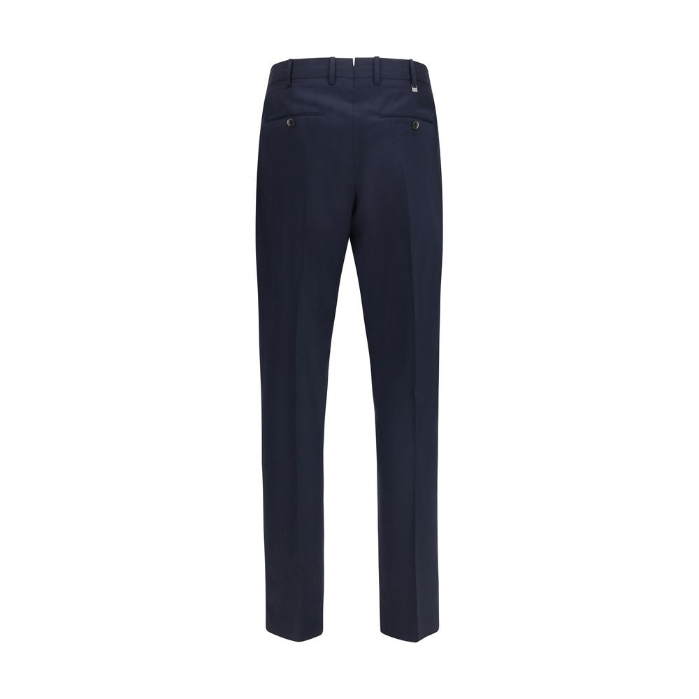PT Torino Blue Wool Oves Aries Casual Pants