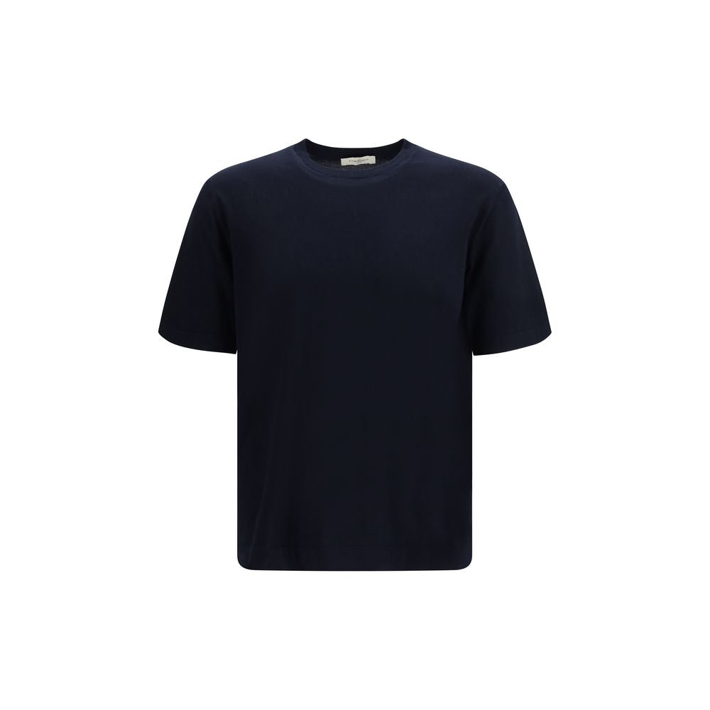 Piacenza Cashmere Blue Cotton T-Shirt