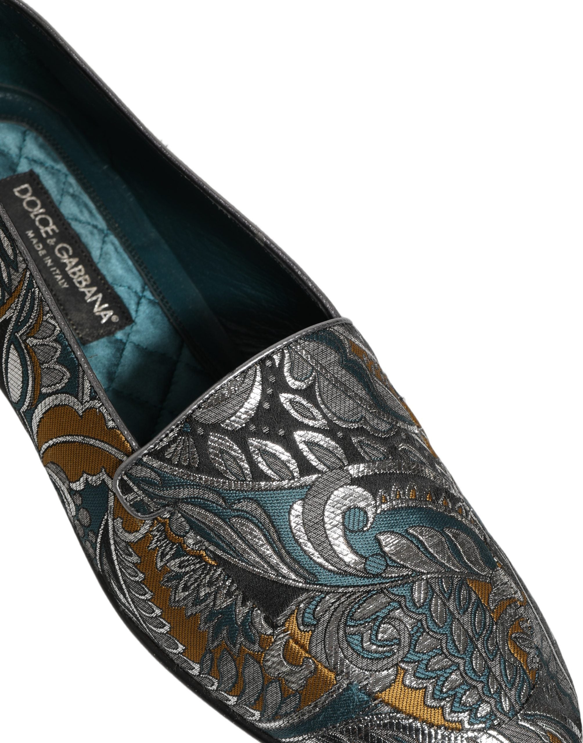 Dolce & Gabbana Multicolor Paisley Brocade Men Loafers Shoes