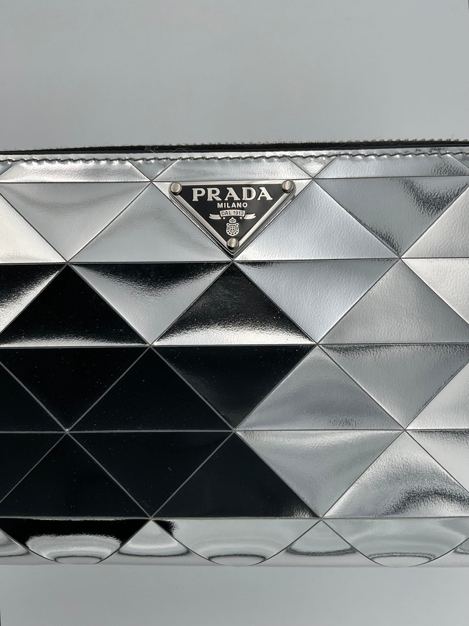 Prada PRADA Laminated Leather Wallet