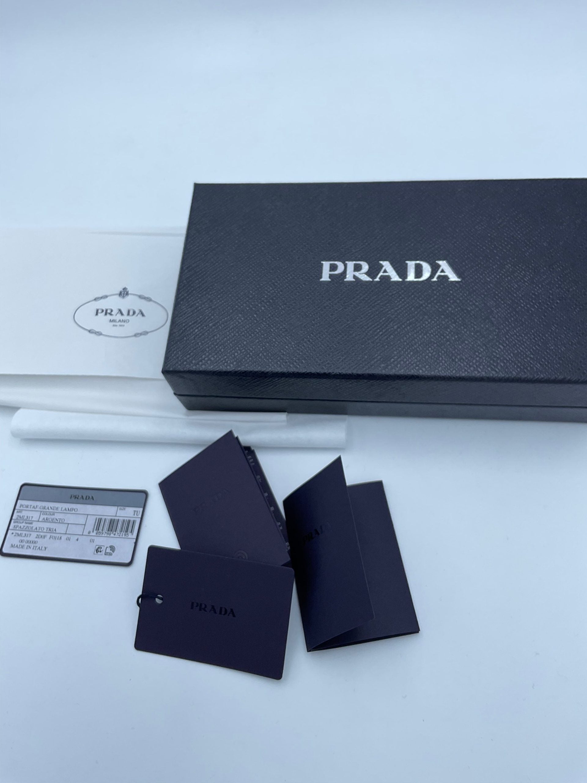 Prada PRADA Laminated Leather Wallet