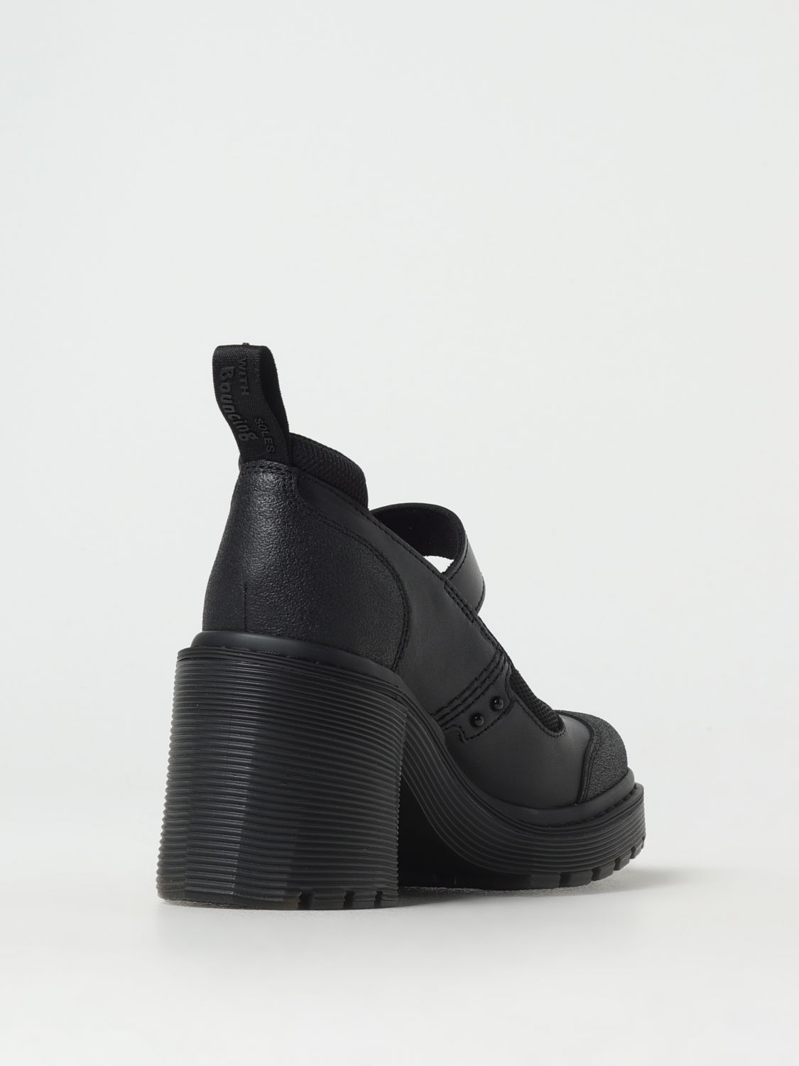 Dr. Martens Black Leather Platform Pumps