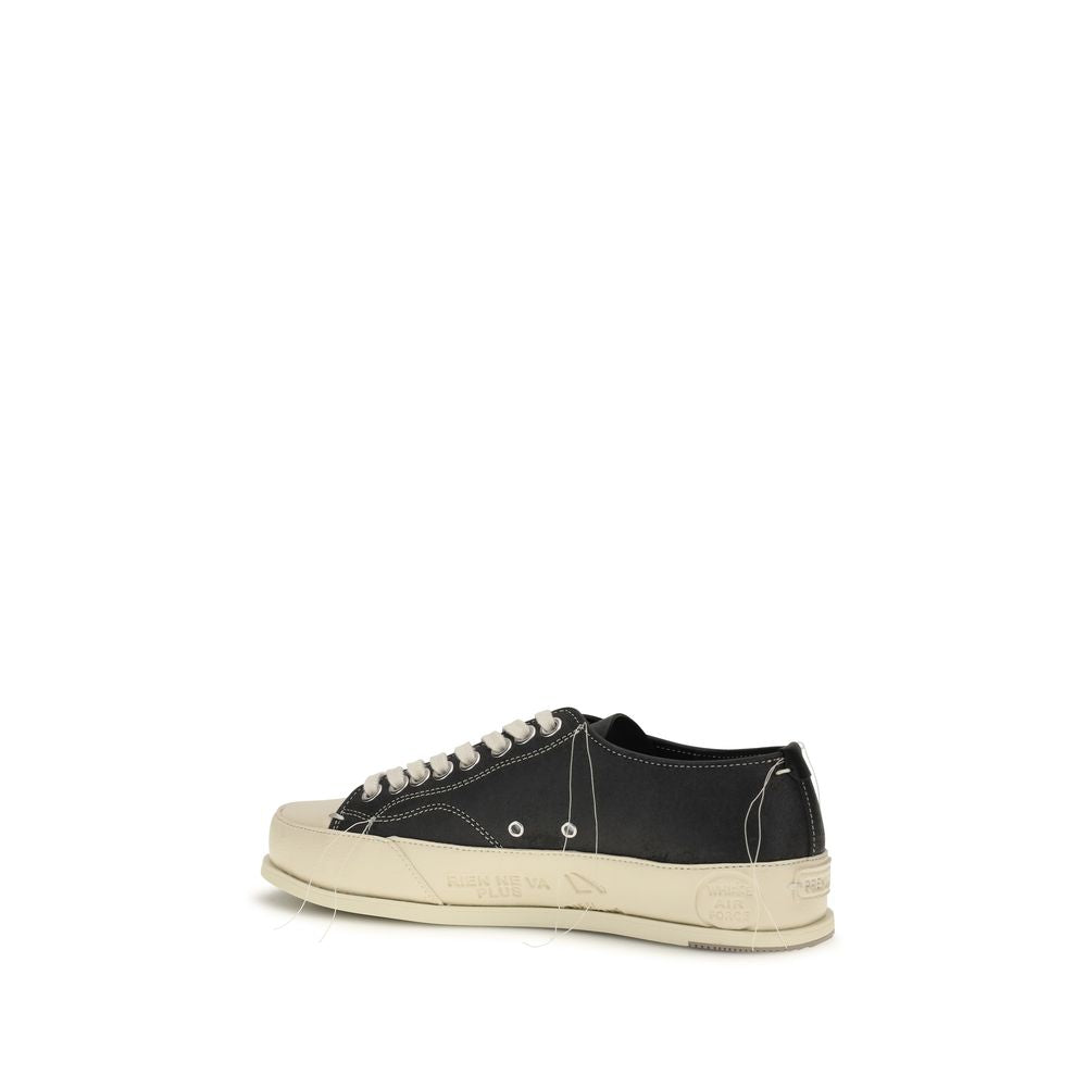 Premiata Black Calf Leather Bos Taurus Low Top Sneakers