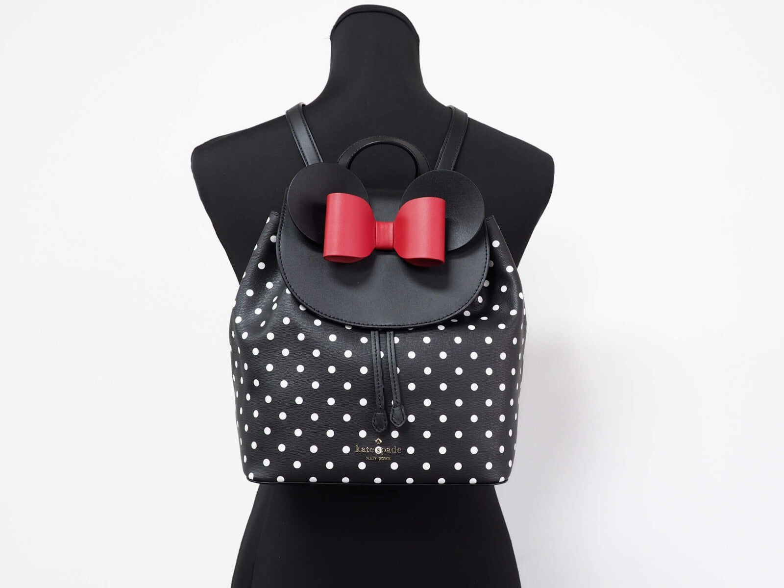 Kate Spade Disney Minnie Mouse Medium Leather Backpack Bookbag Bag