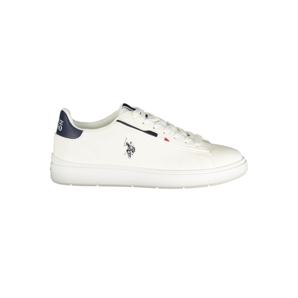 U.S. POLO ASSN. White Polyurethane Men's Sneaker