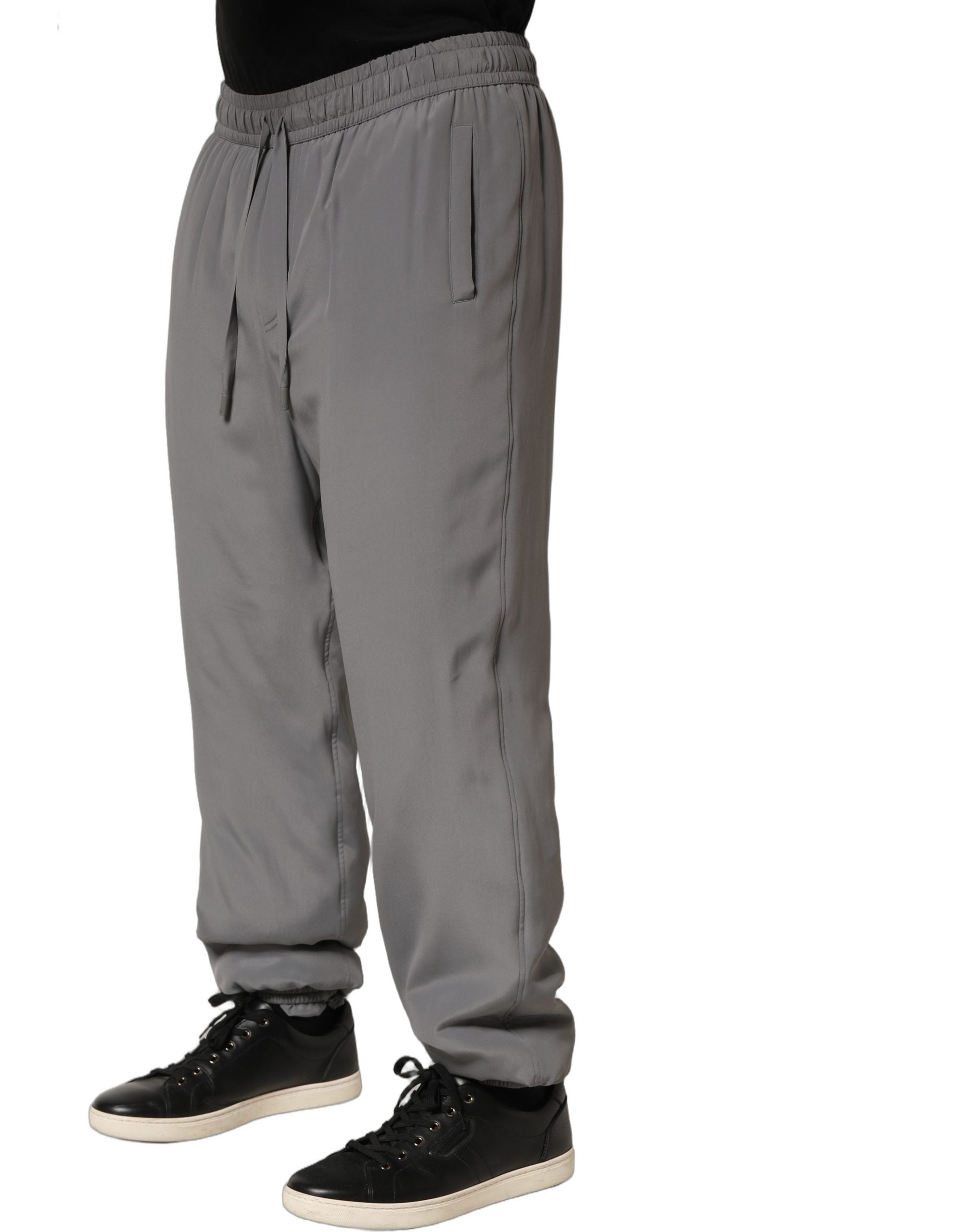 Dolce & Gabbana Gray Cotton Jogger Sweatpants Trouser Pants