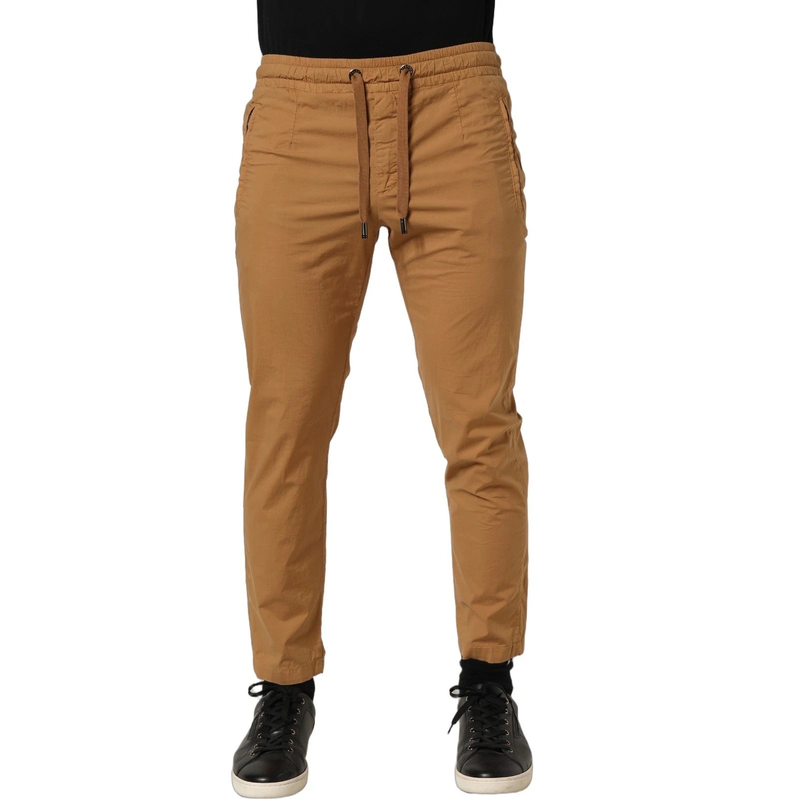 Dolce & Gabbana Brown MidWaist Skinny Jogger Sweatpants Pants