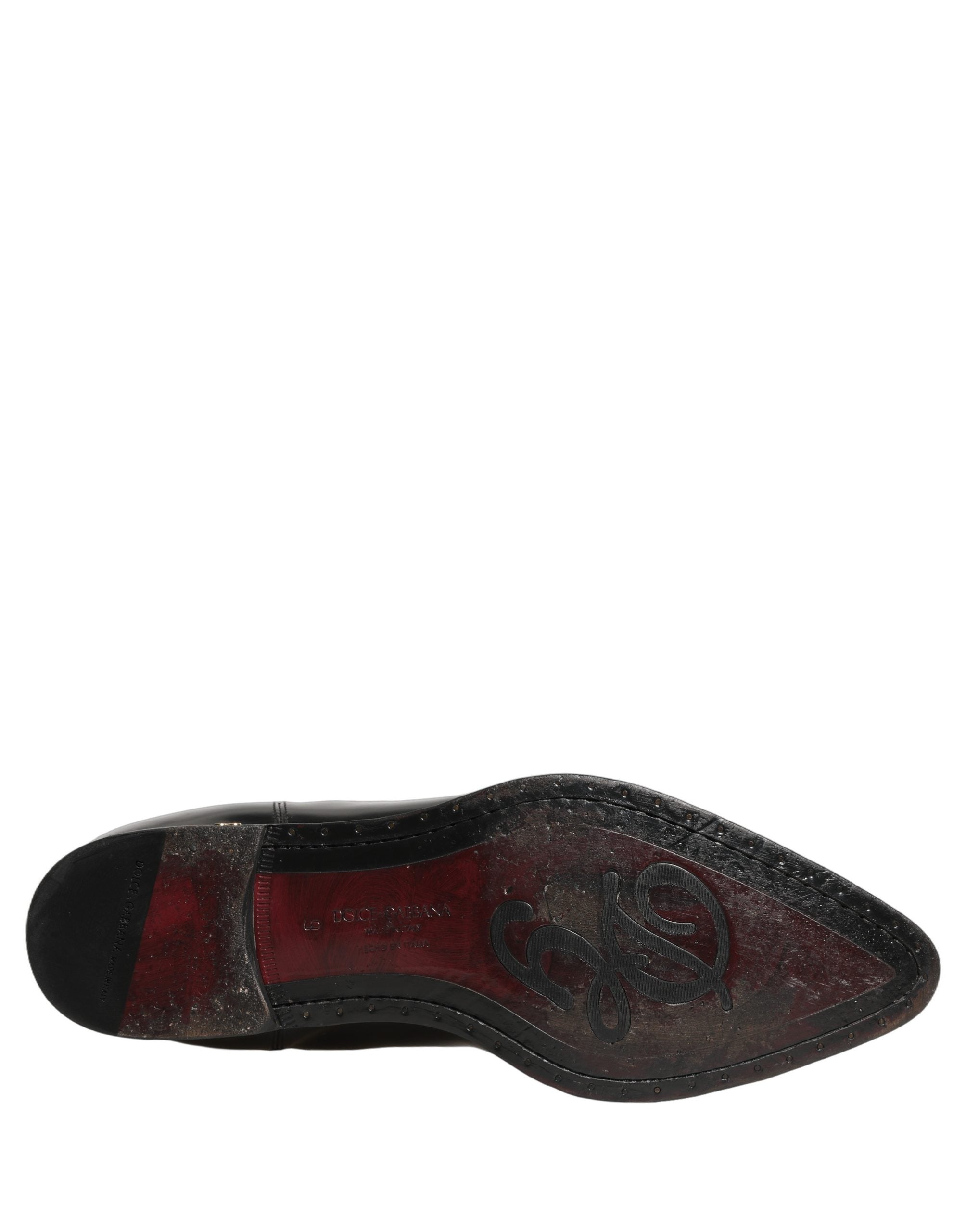 Dolce & Gabbana Black Chelsea Slip On Men Ankle Boots Shoes