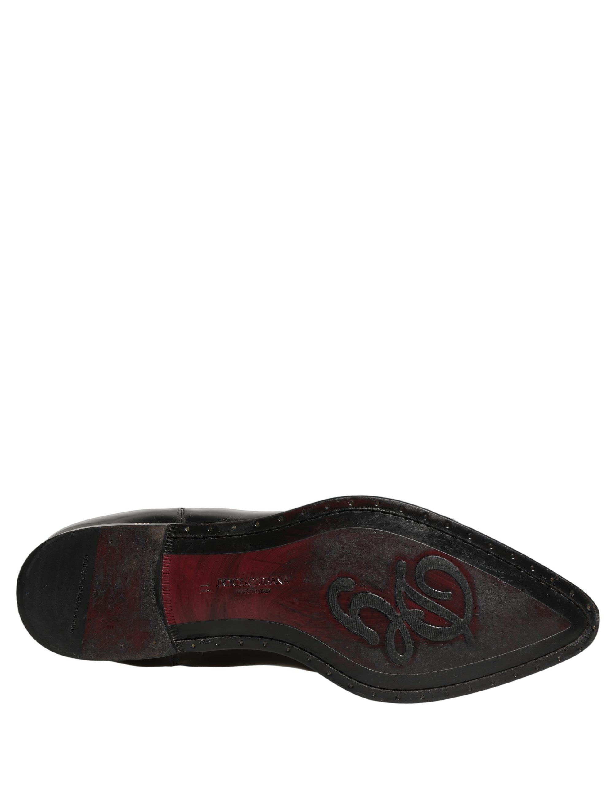 Dolce & Gabbana Black Chelsea Slip On Men Ankle Boots Shoes