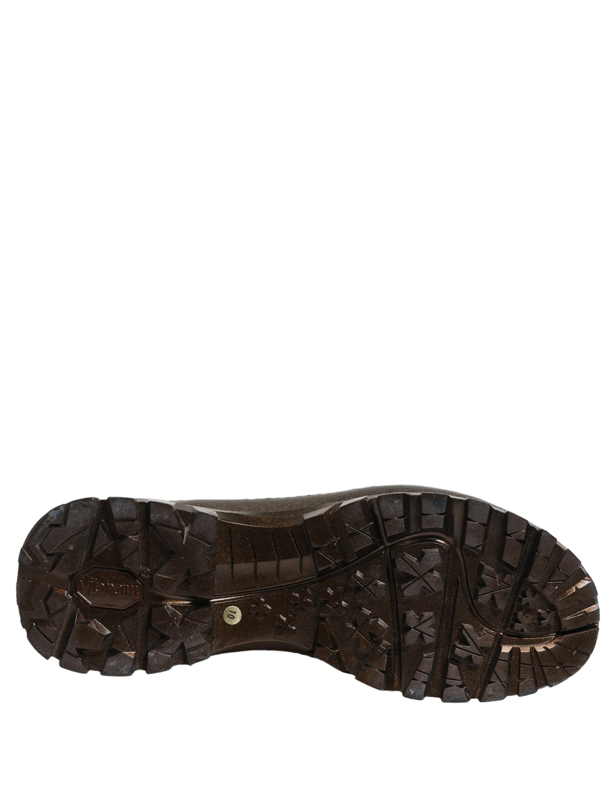 Dolce & Gabbana Bronze PVC Pull On Rain Boots Men Shoes