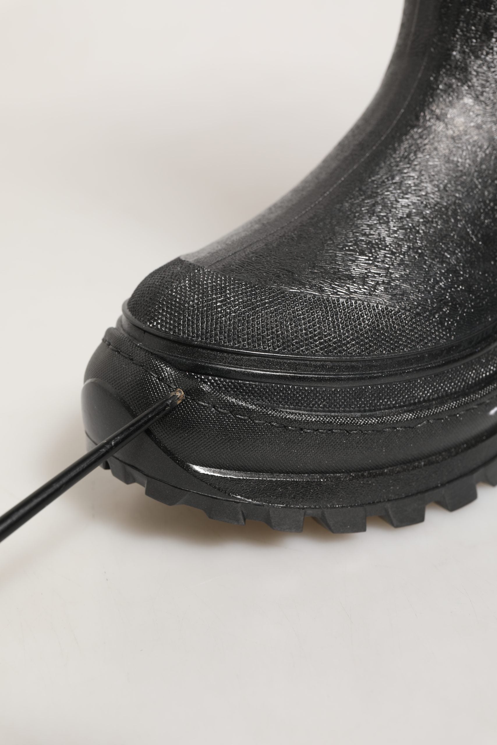 Dolce & Gabbana Black PVC Pull On Rain Boots Men Shoes