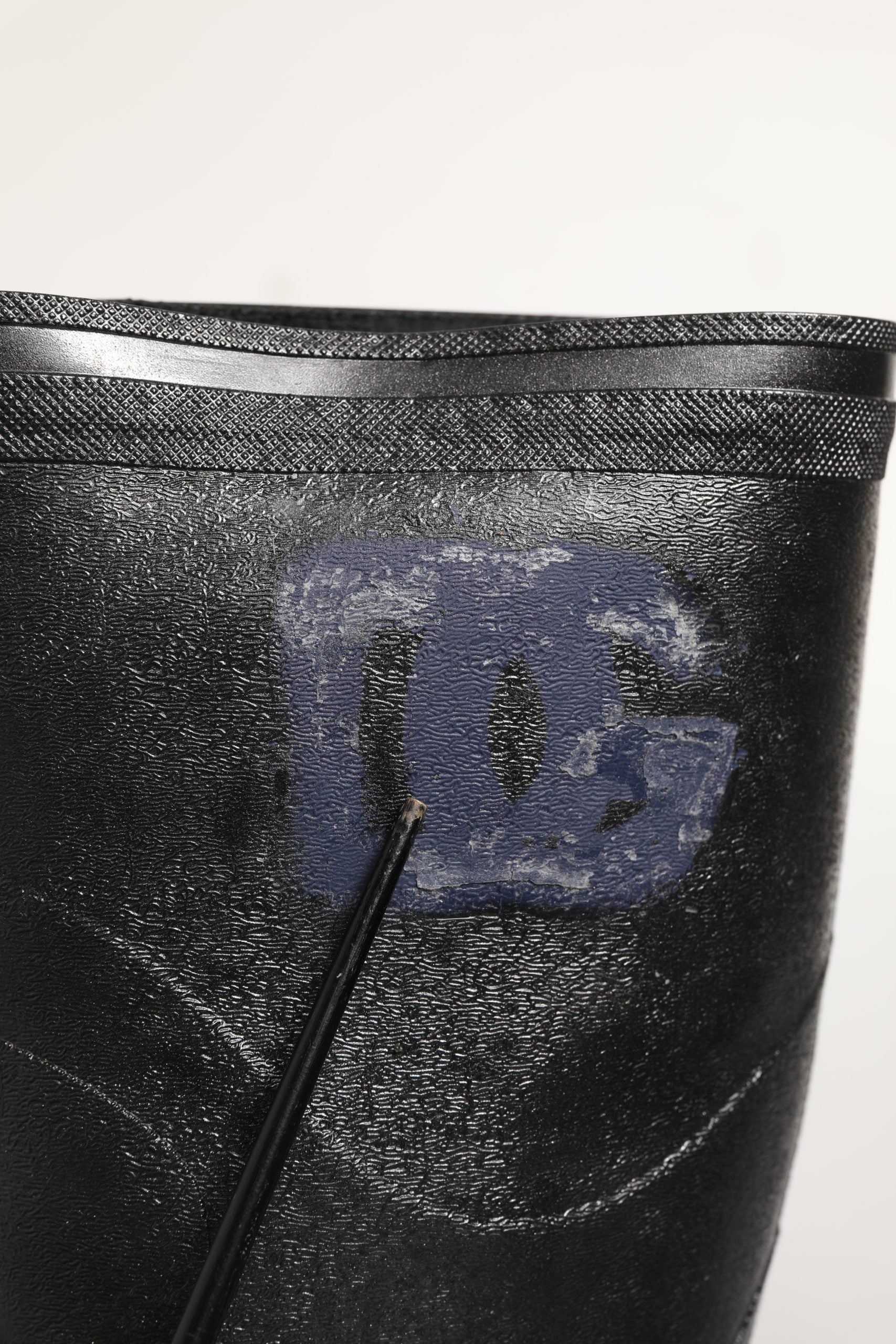 Dolce & Gabbana Black PVC Pull On Rain Boots Men Shoes