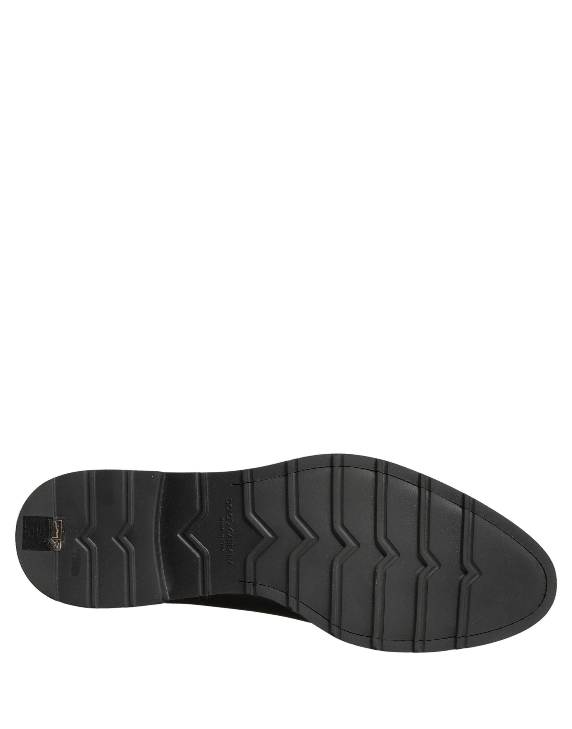 Dolce & Gabbana Black Leather Men Oxford Dress Formal Shoes