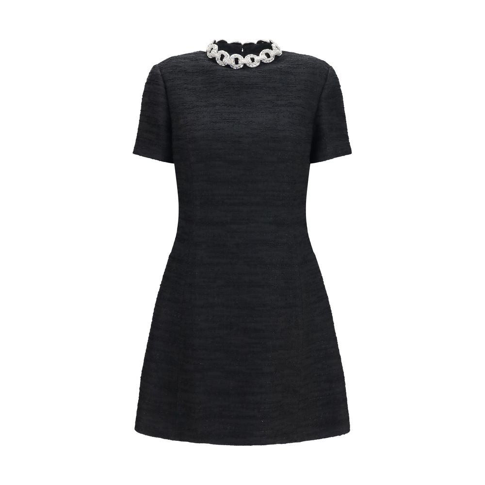 Valentino Garavani Black Cotton Cocktail Dress