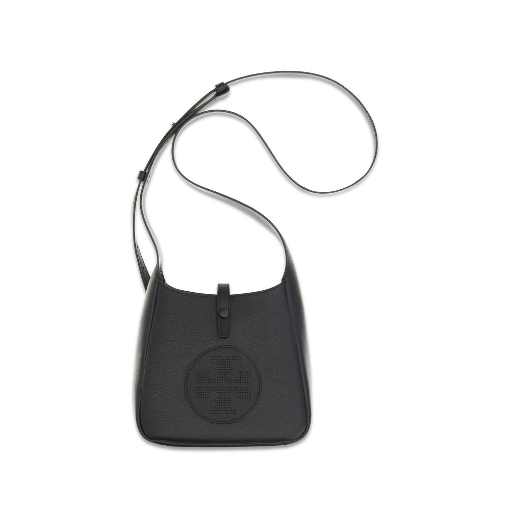 Tory Burch Black Calf Leather Bos Taurus Shoulder Bag