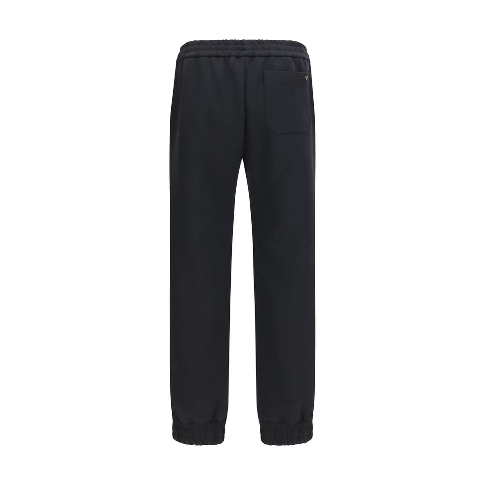 Valentino Garavani Black Cotton Joggers (Workout Pants)