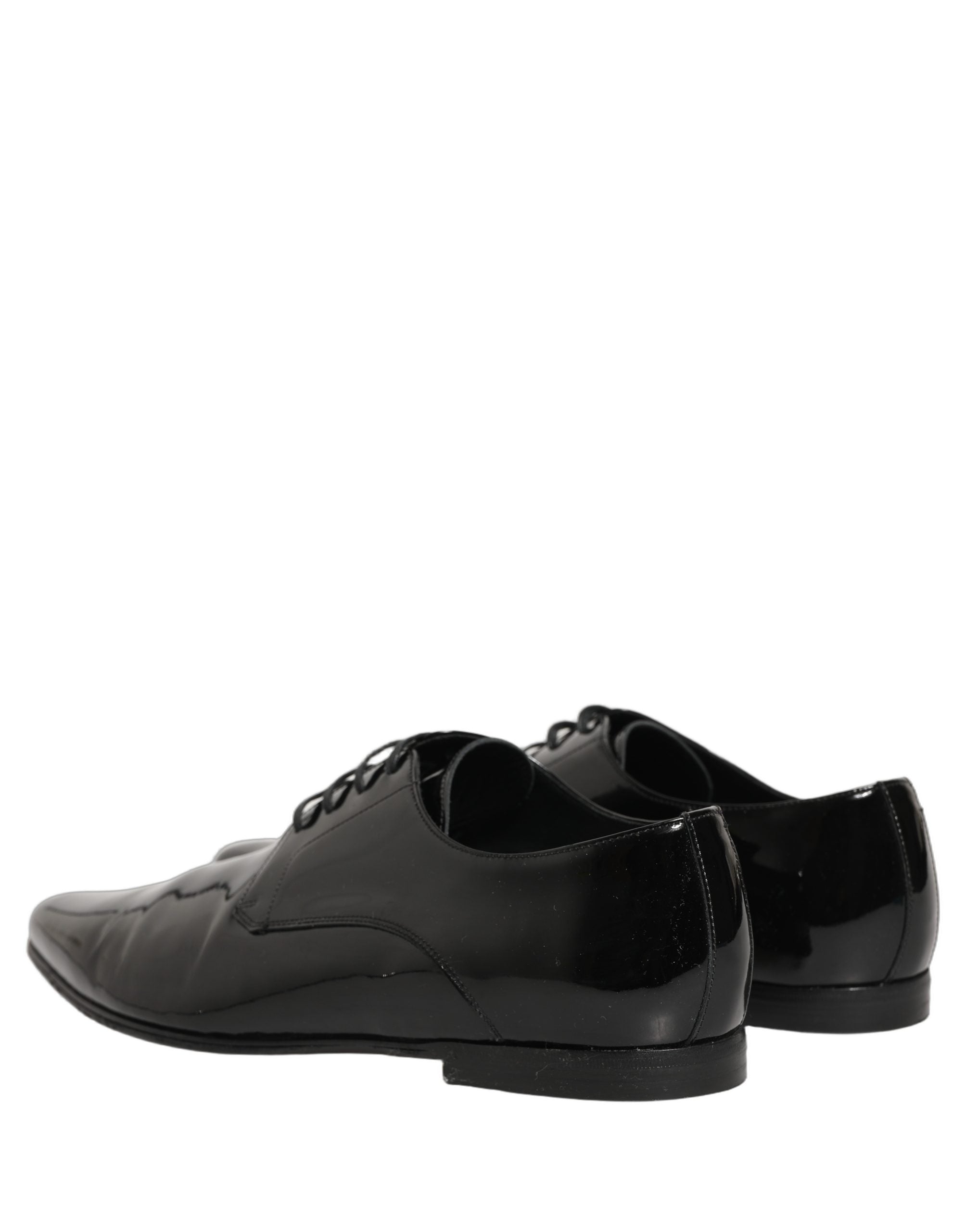 Dolce & Gabbana Black Leather Derby Dress Men Formal Shoes
