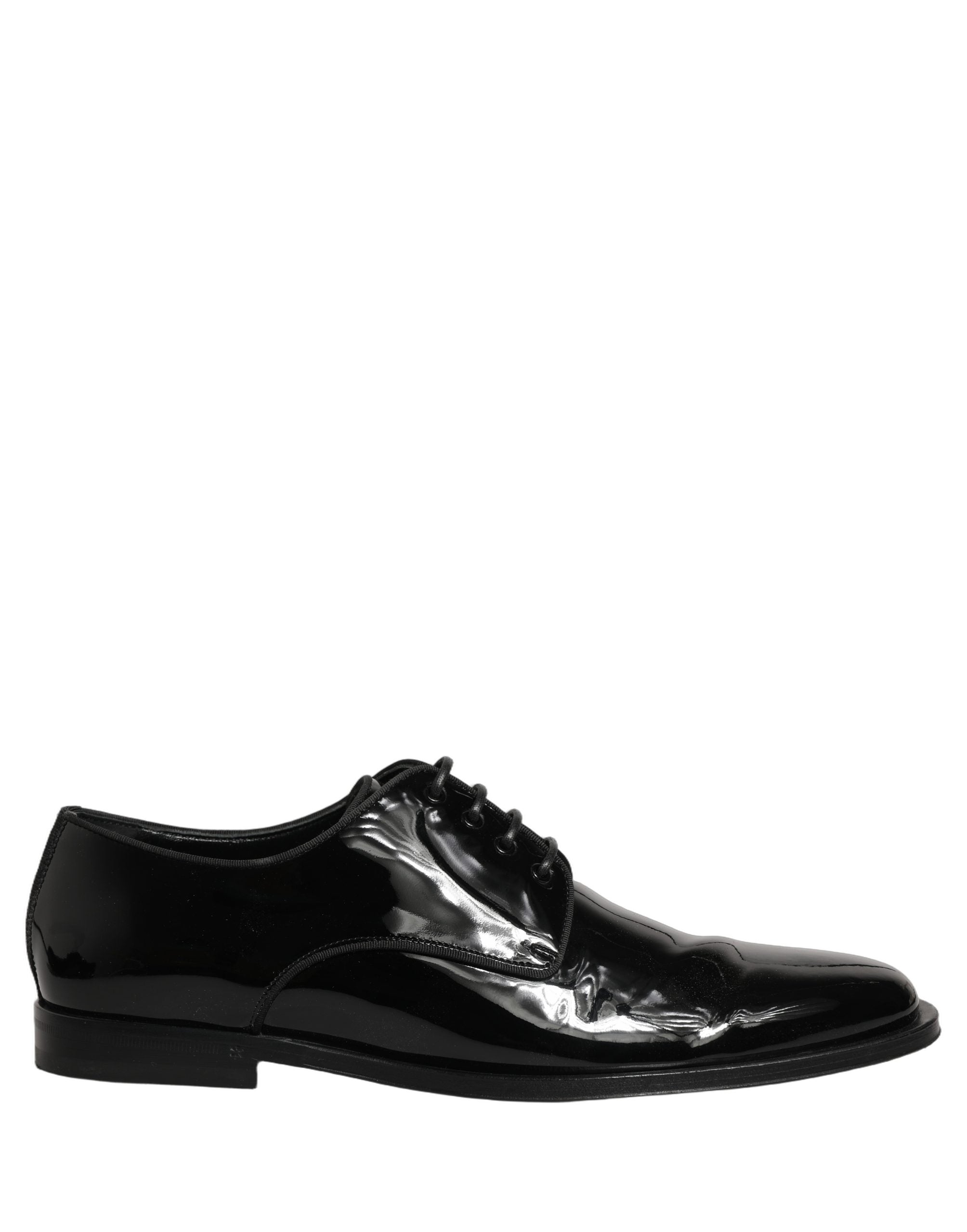 Dolce & Gabbana Black Leather Men Derby Dress Men Formal Shoes