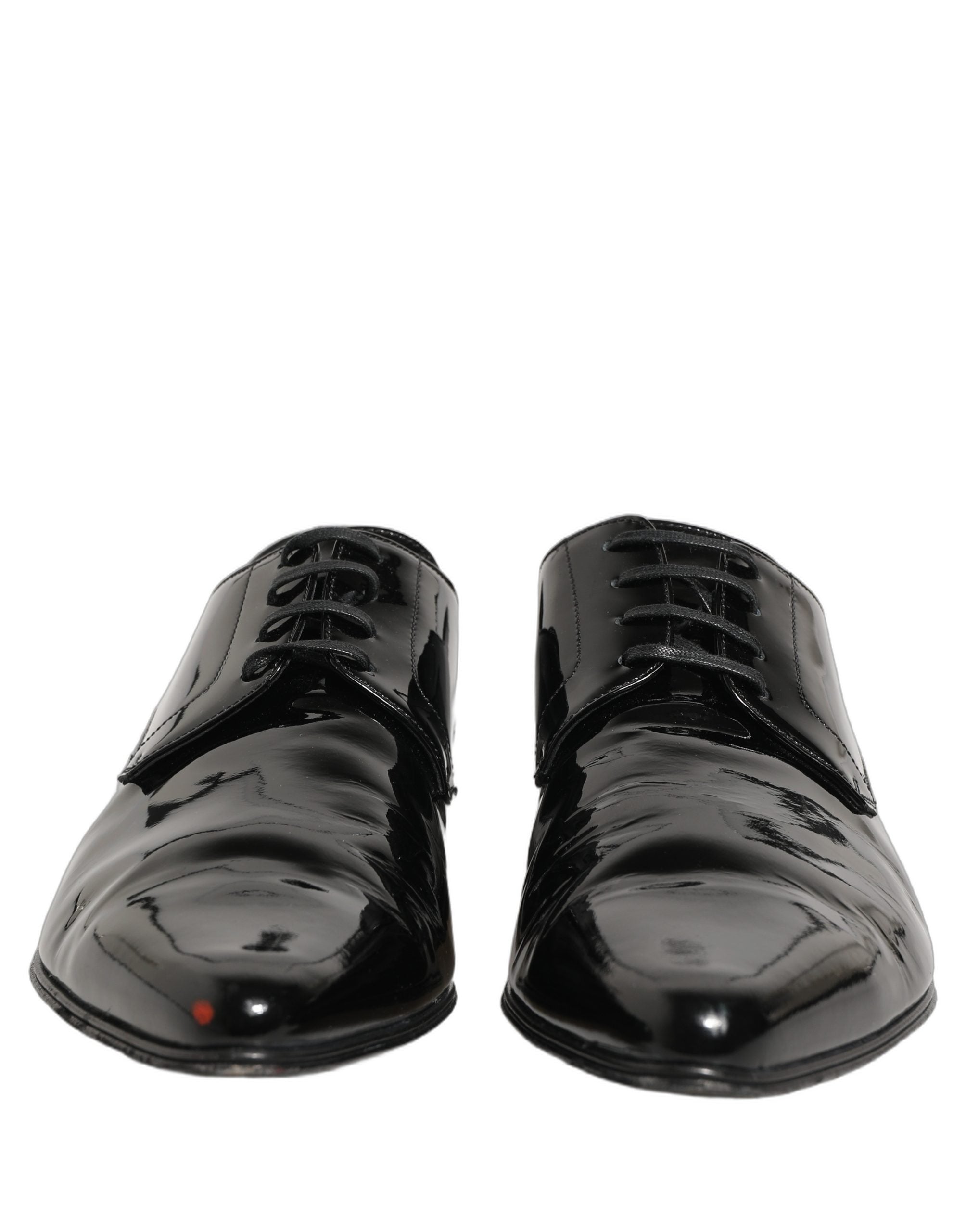 Dolce & Gabbana Black Leather Derby Dress Men Formal Shoes