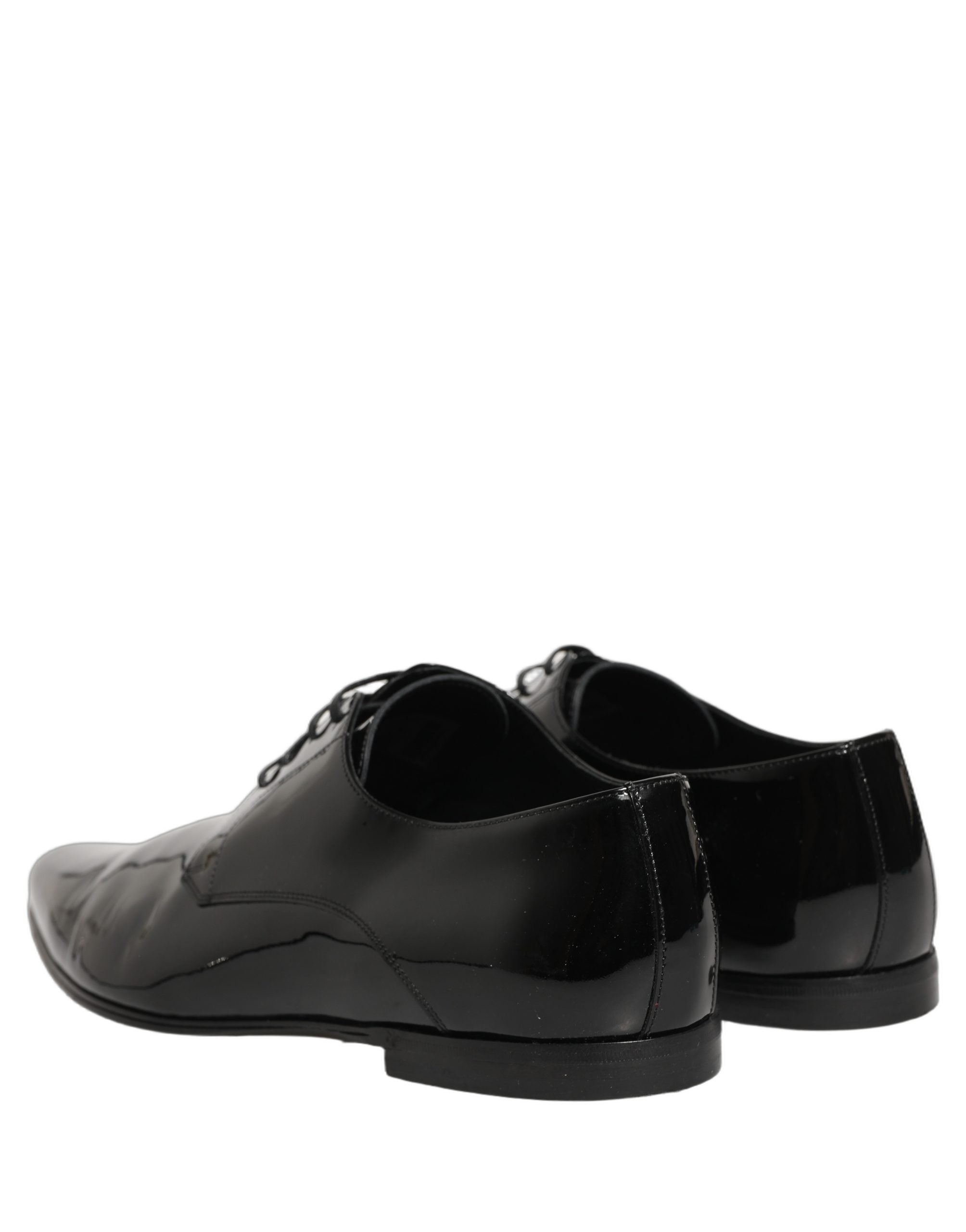 Dolce & Gabbana Black Leather Derby Dress Men Formal Shoes