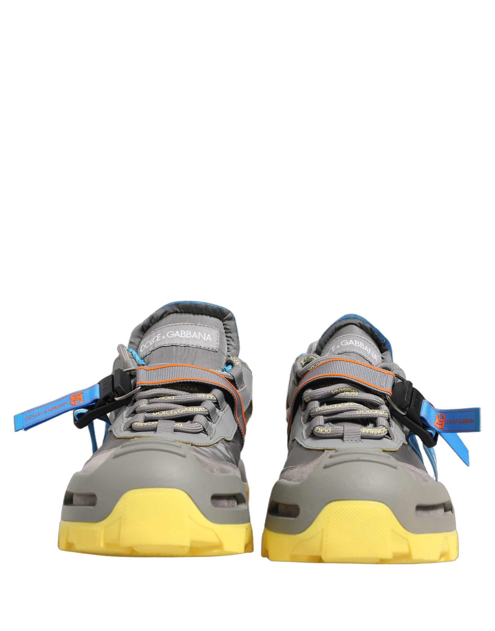 Dolce & Gabbana Gray Airmaster Panelled Low Top Men Sneakers Shoes