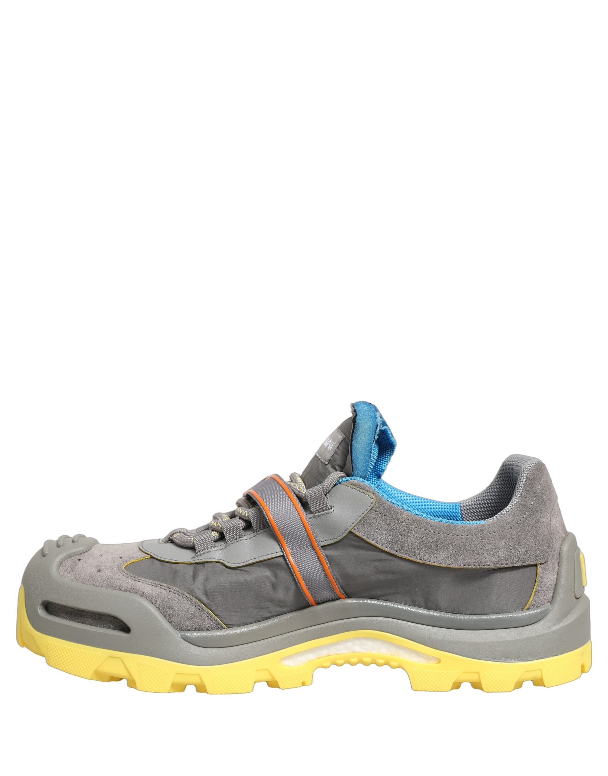 Dolce & Gabbana Gray Airmaster Panelled Low Top Men Sneakers Shoes