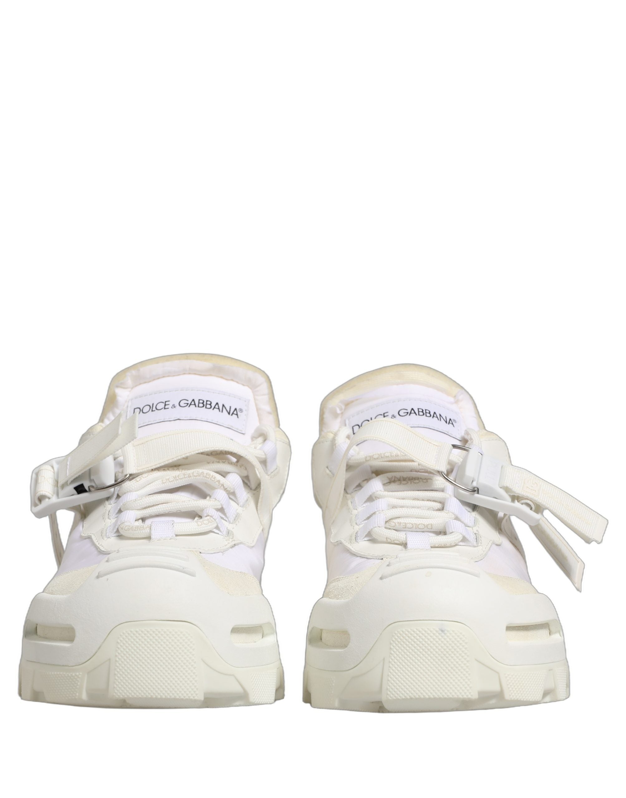 Dolce & Gabbana White Airmaster Panelled Low Top Men Sneakers Shoes