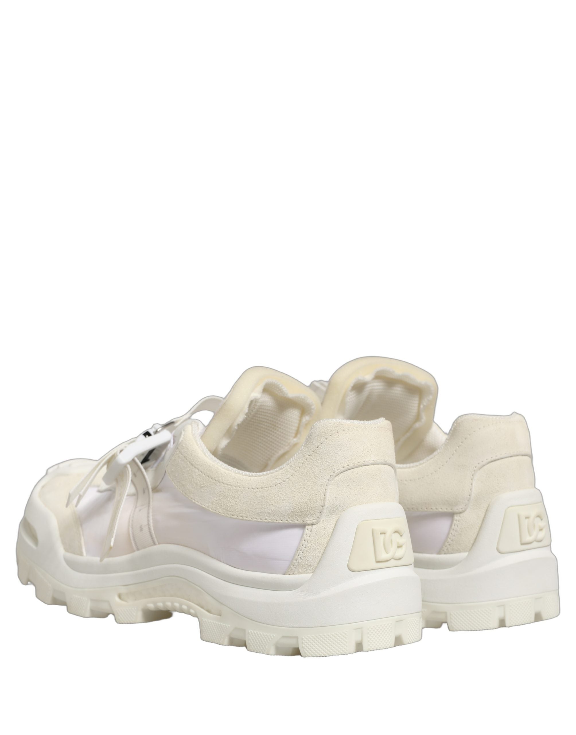 Dolce & Gabbana White Airmaster Panelled Low Top Men Sneakers Shoes